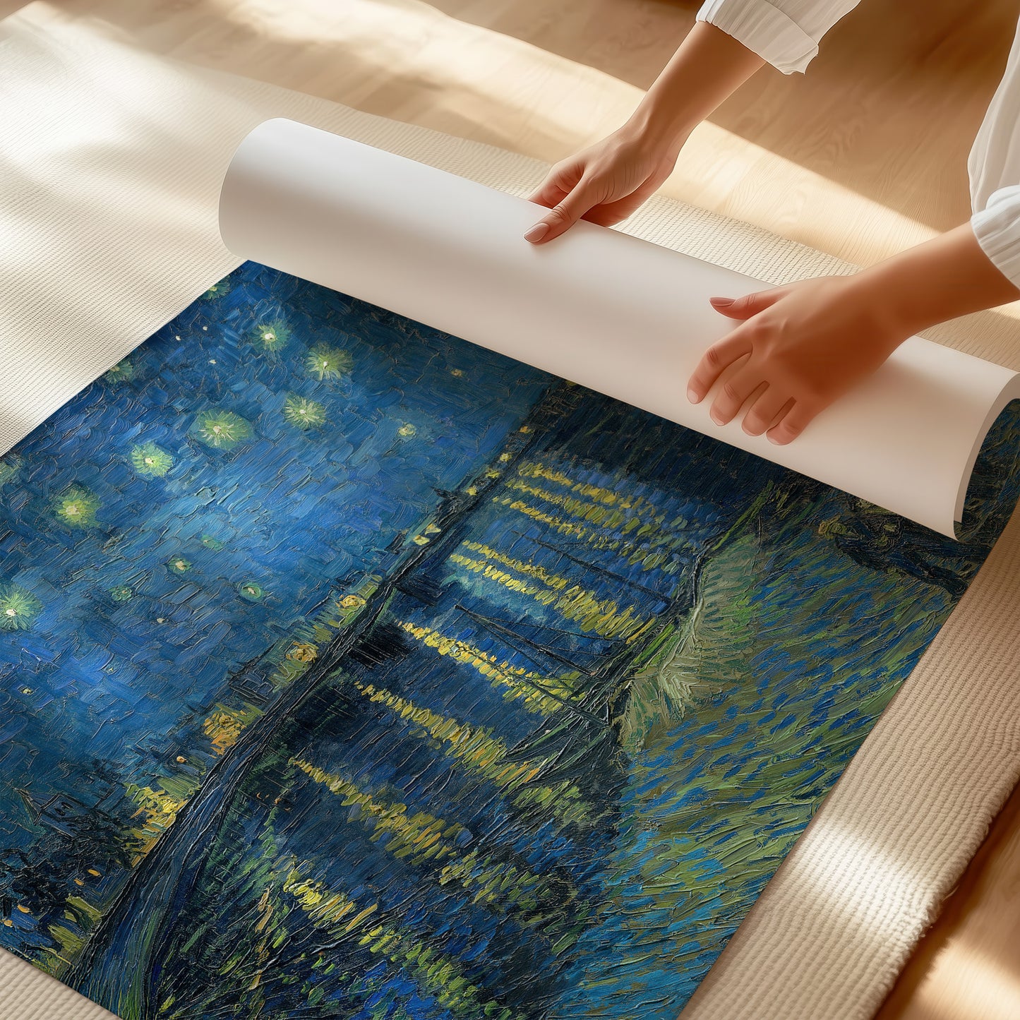 Starry Night Over the Rhone (1888) – Vincent van Gogh - Printed Masterpieces