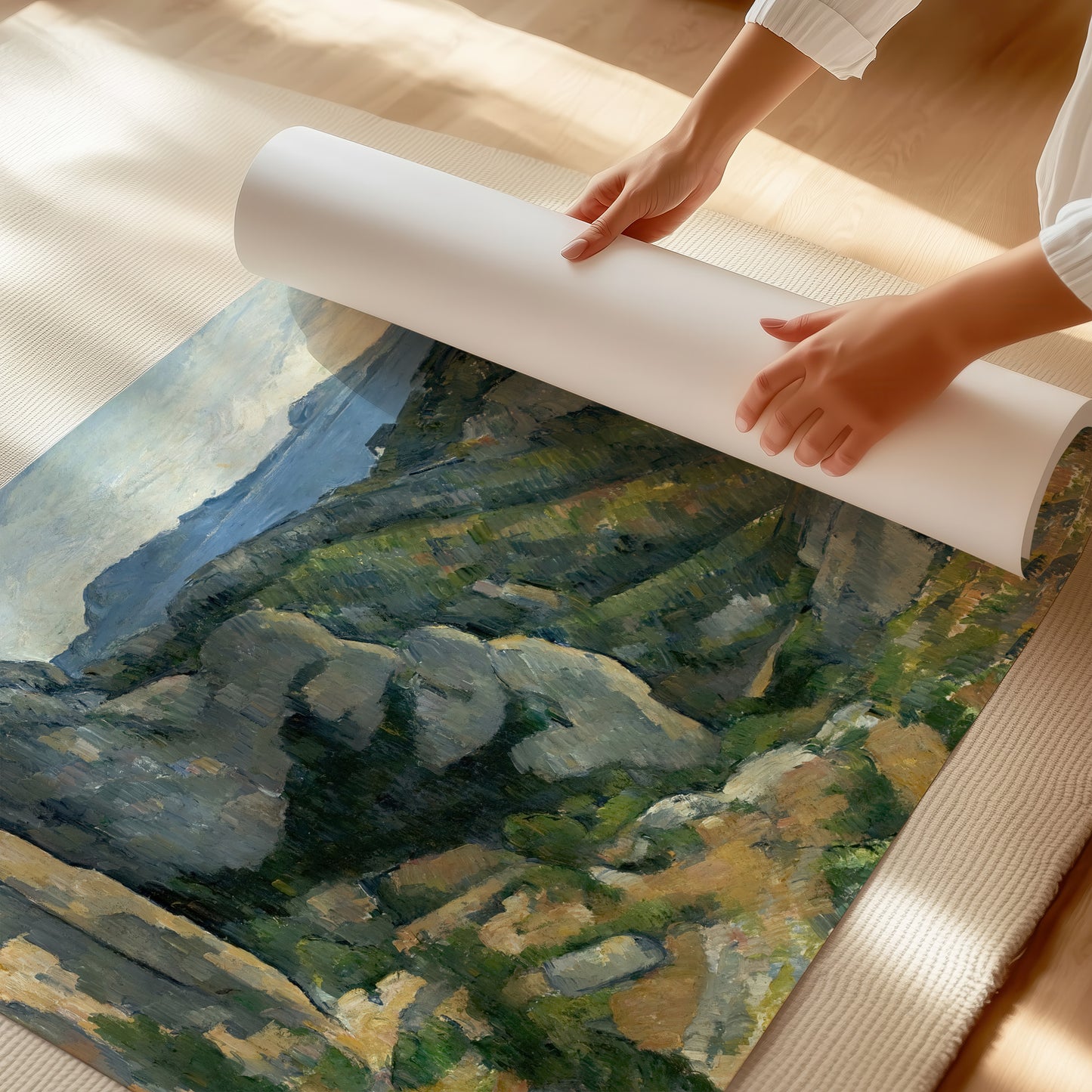 Cliffs in L'Estaque – Paul Cézanne, Classic Art Reproduction