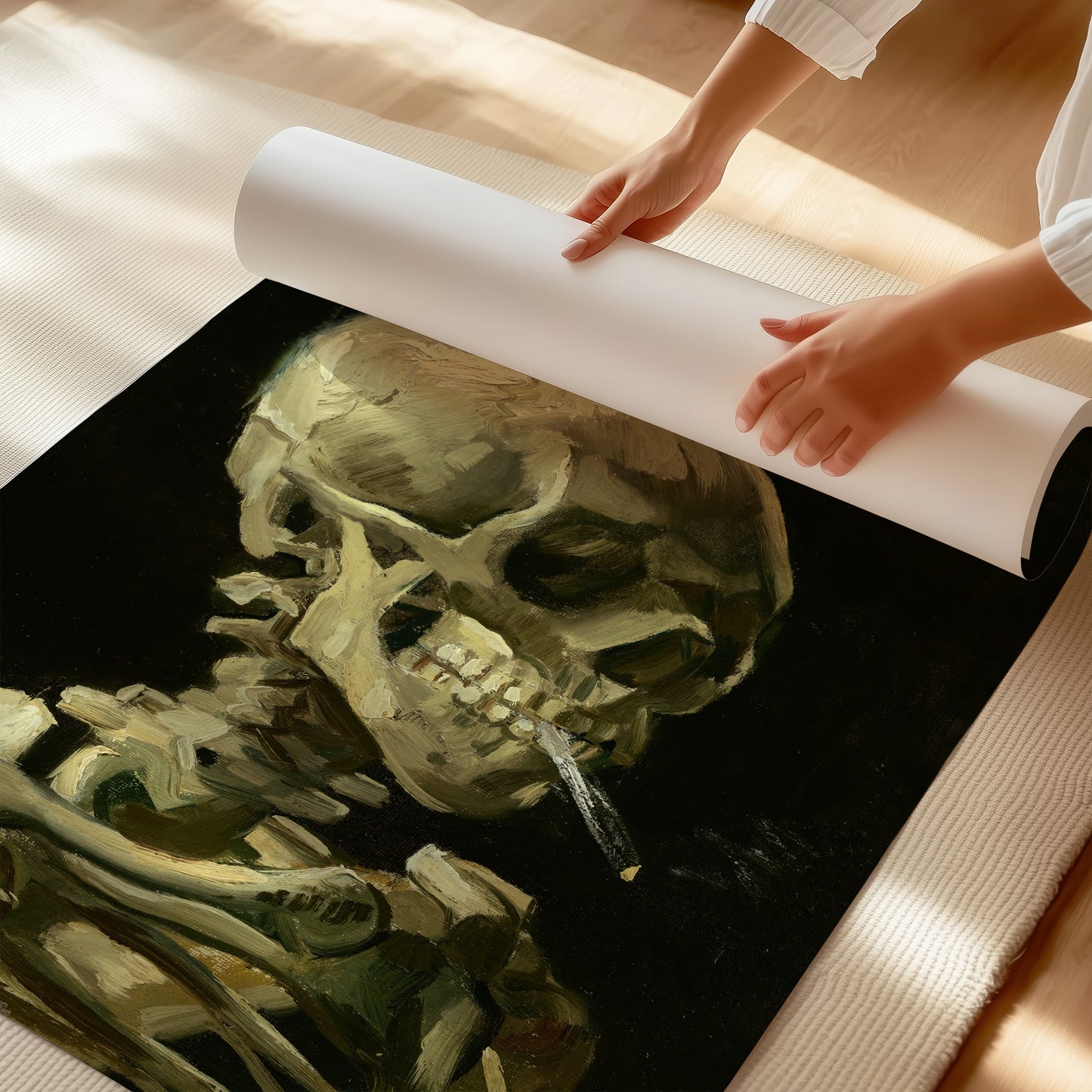 Skull of a Skeleton – Vincent van Gogh, Classic Art Reproduction