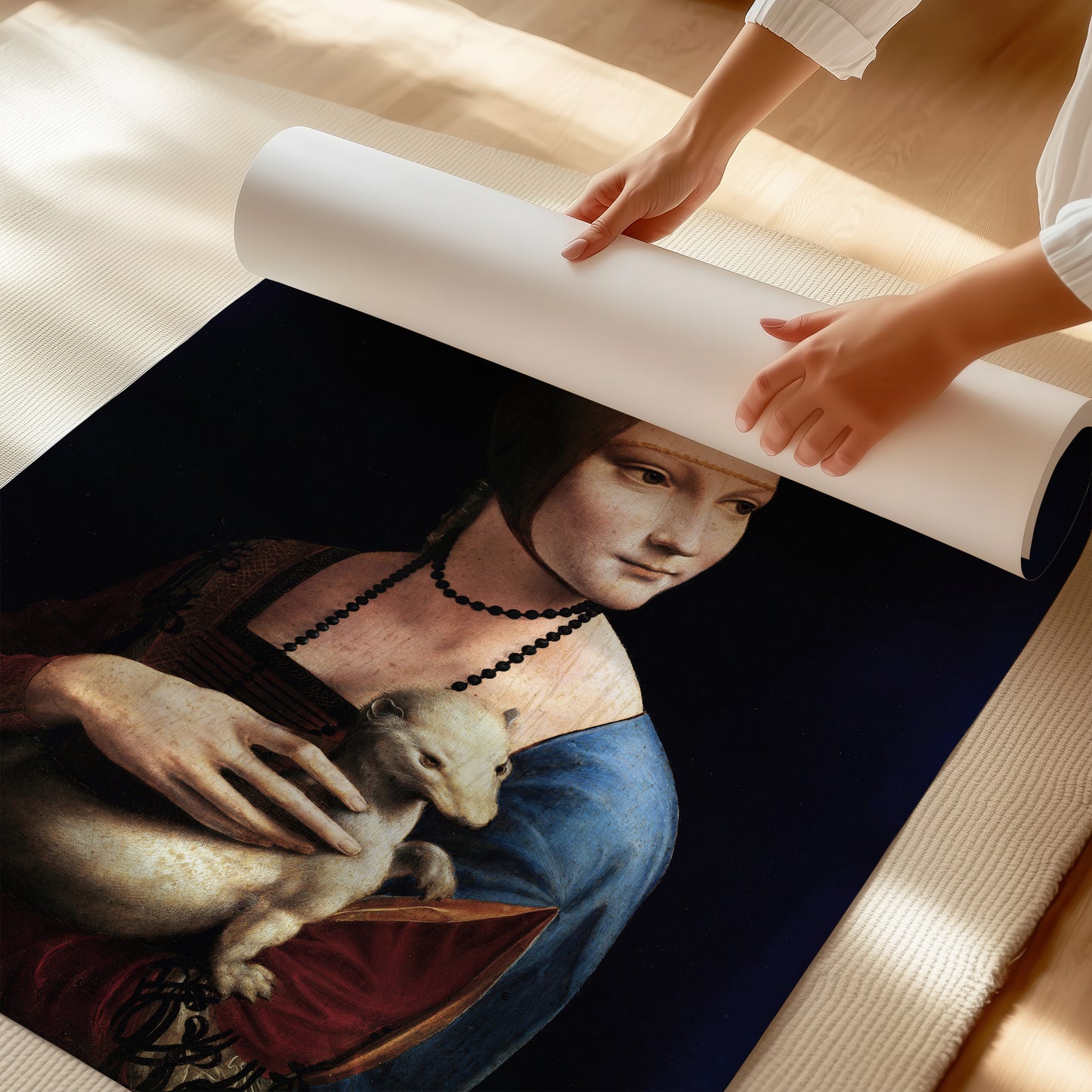 Lady with an Ermine – Leonardo da Vinci, Classic Art Reproduction