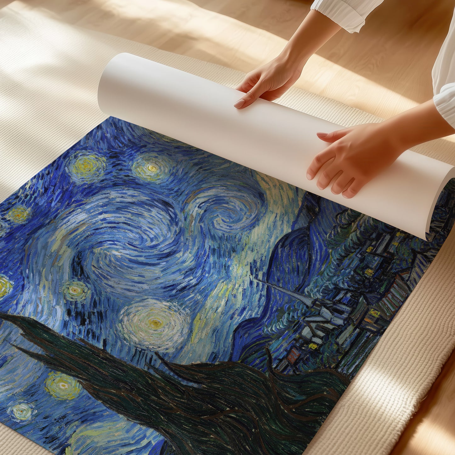 Starry Night – Vincent van Gogh, Classic Art Reproduction