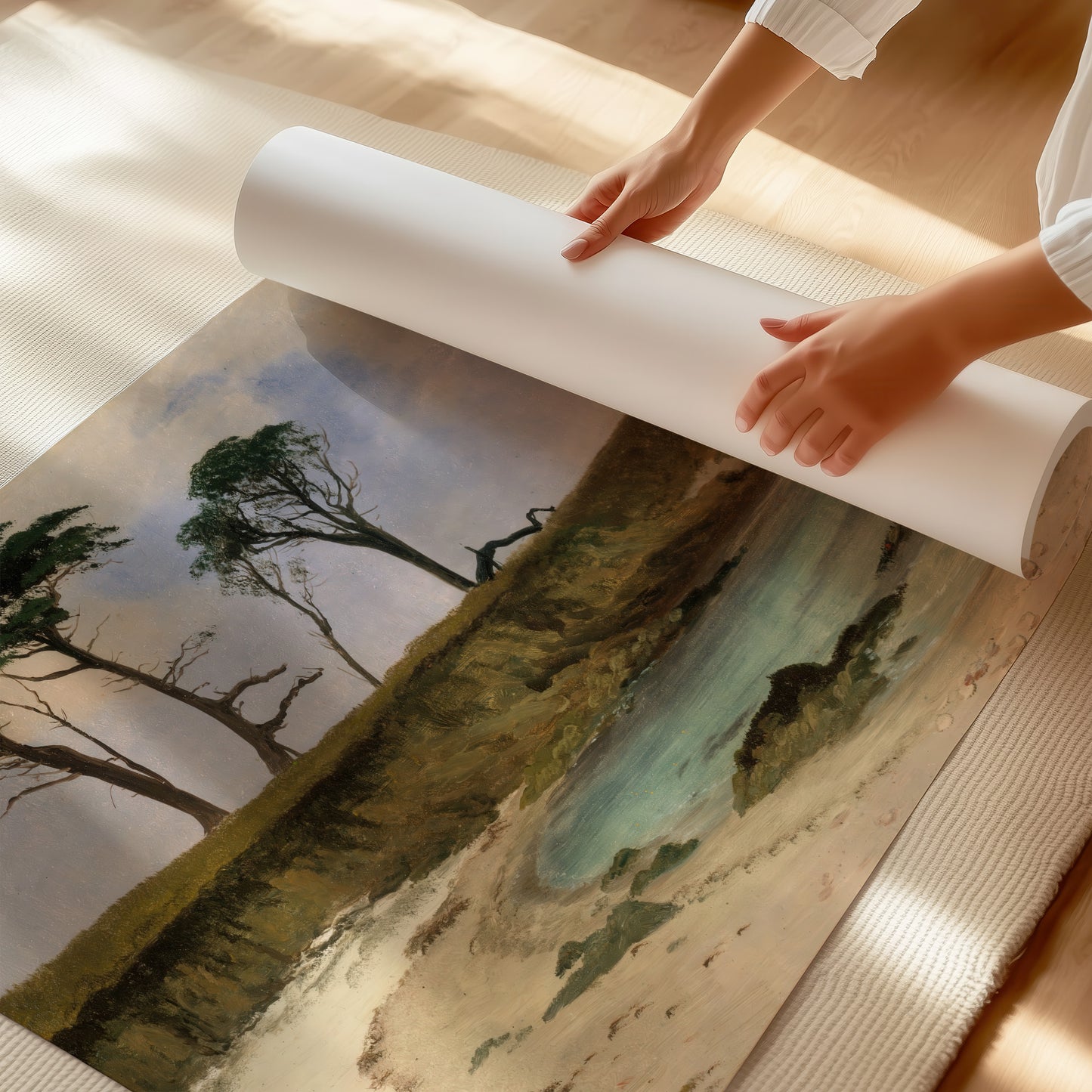 Sea Cove – Albert Bierstadt, Classic Art Reproduction