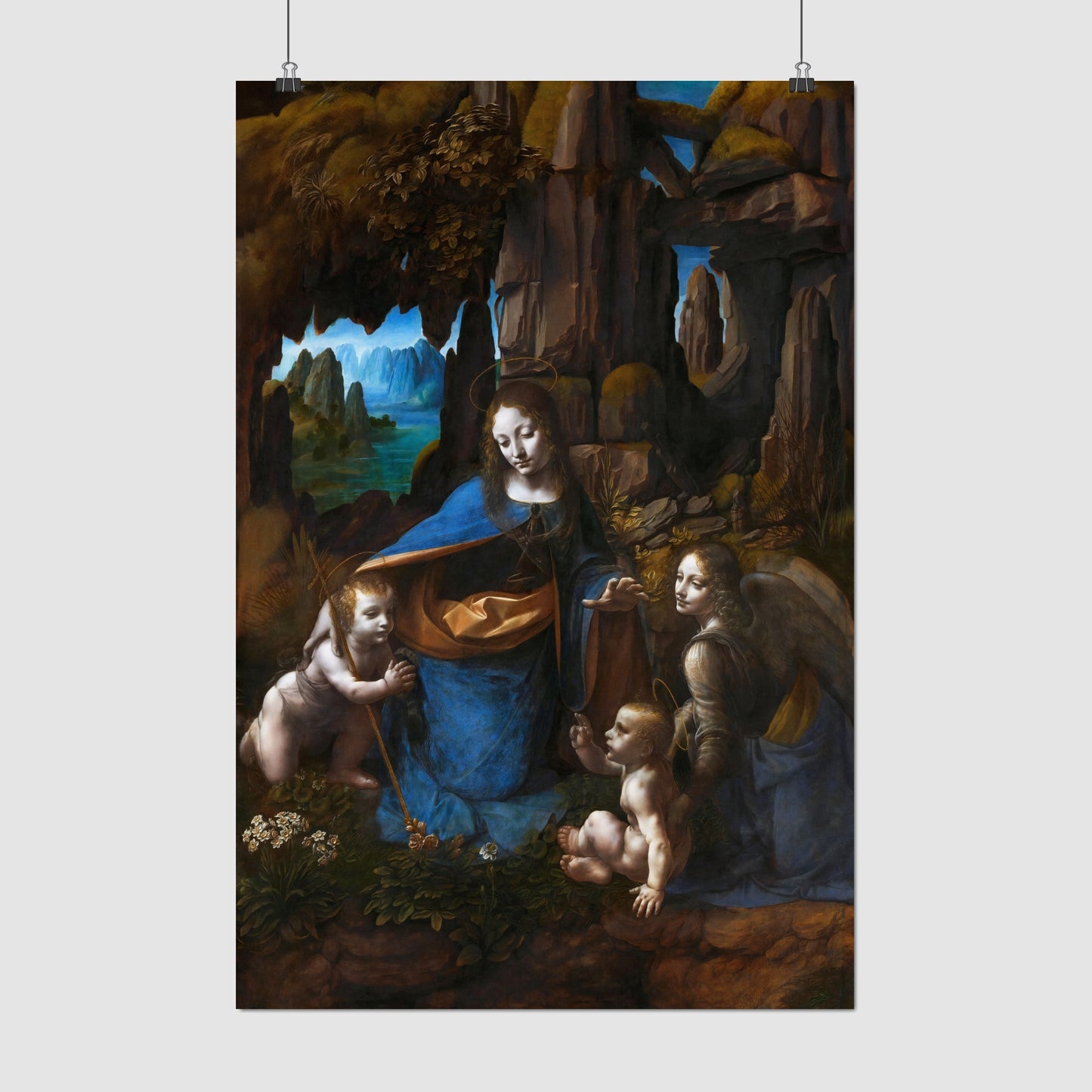 Virgin of the Rocks – Leonardo da Vinci, Classic Art Reproduction