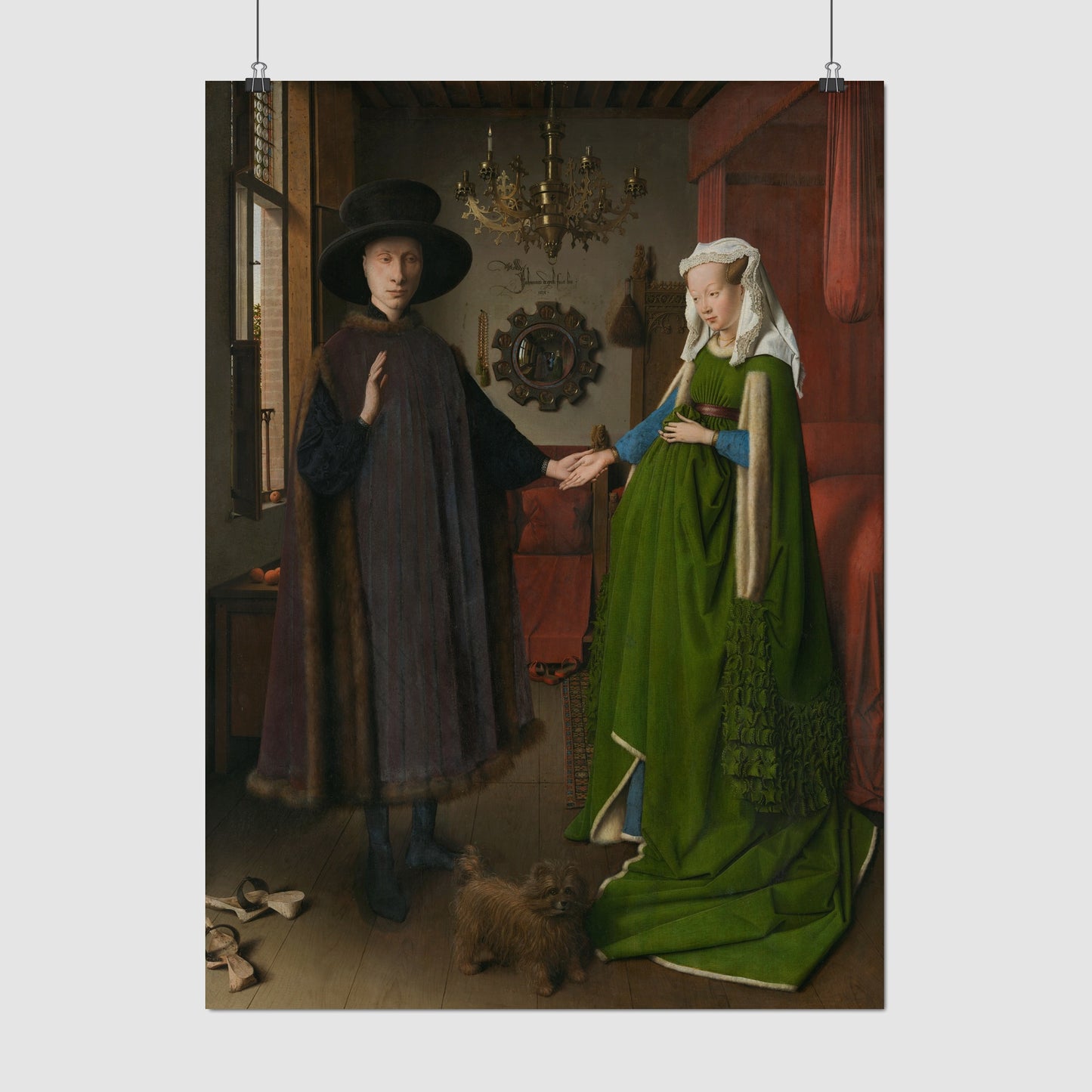 Arnolfini Portrait – Jan van Eyck, Classic Art Reproduction