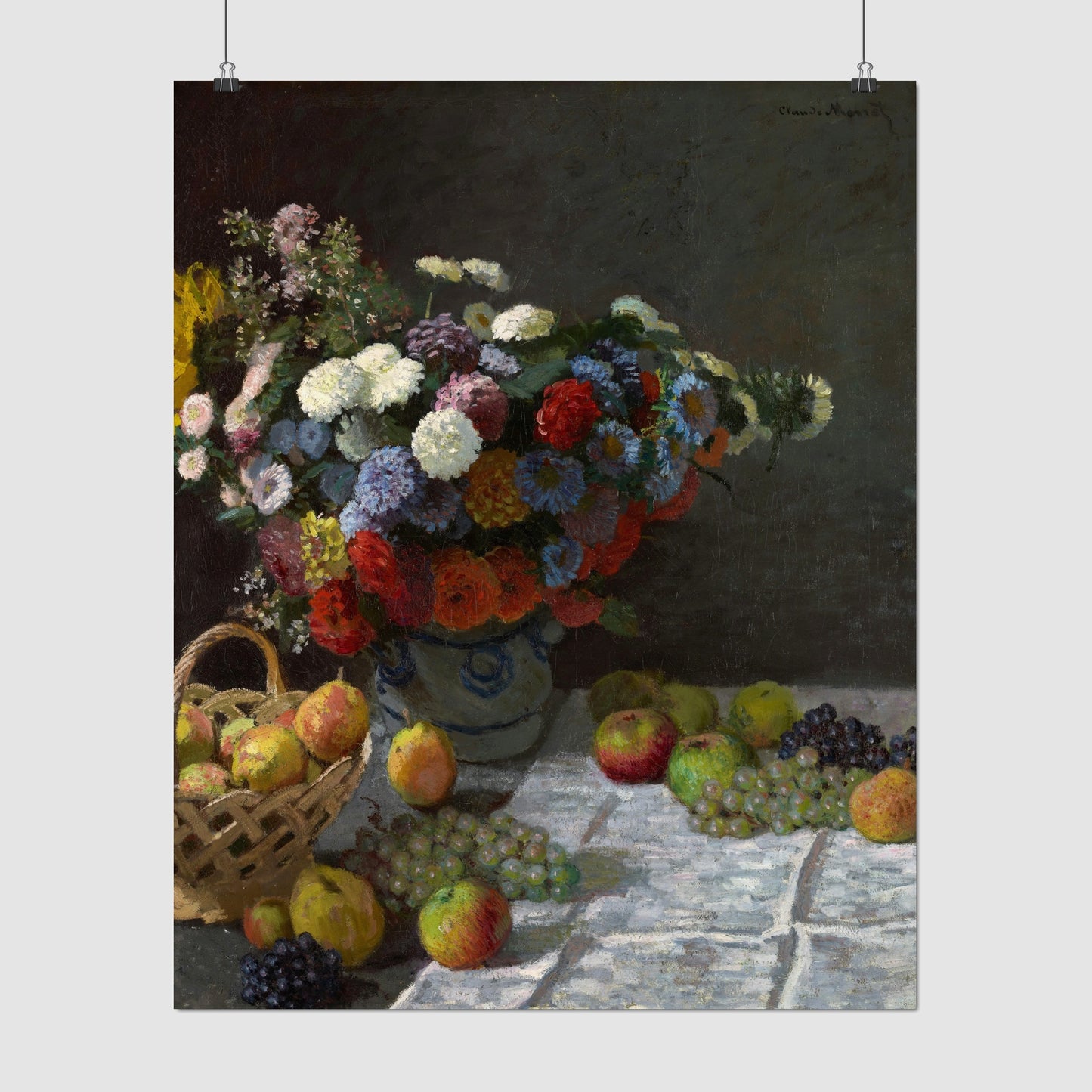 Still Life with Flowers and Fruit (1869) – Claude Monet - Printed Masterpieces