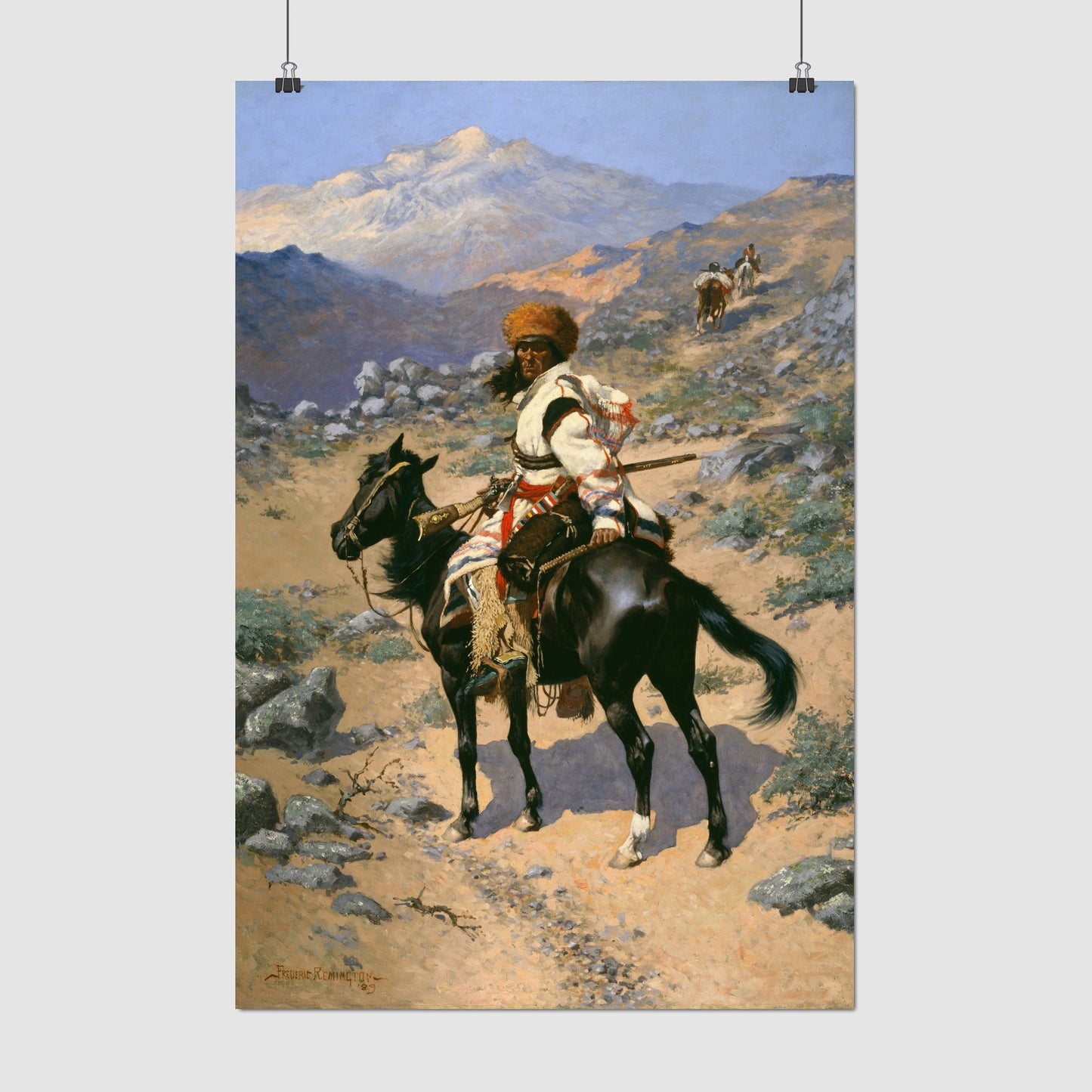 An Indian Trapper – Frederic Remington, Classic Art Reproduction