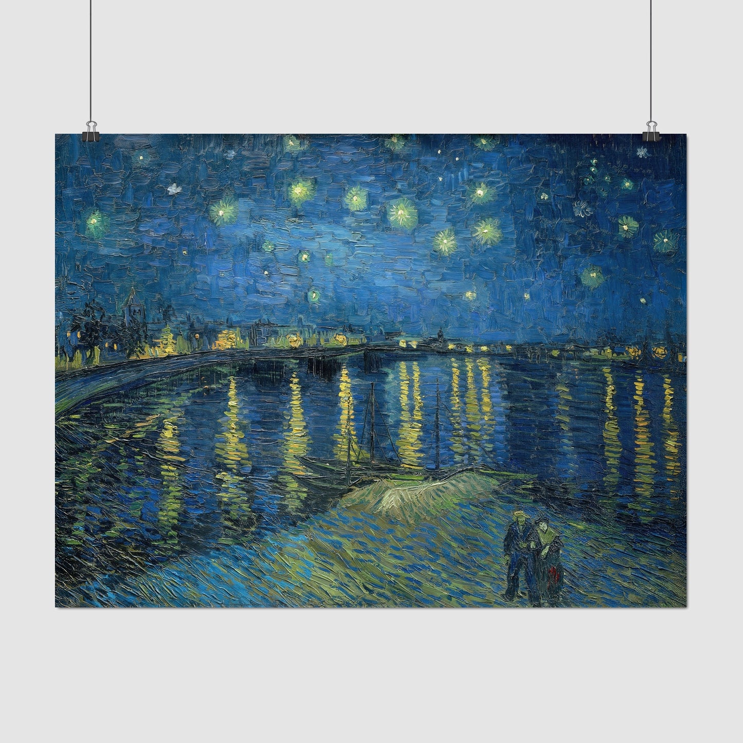 Starry Night Over the Rhone (1888) – Vincent van Gogh - Printed Masterpieces