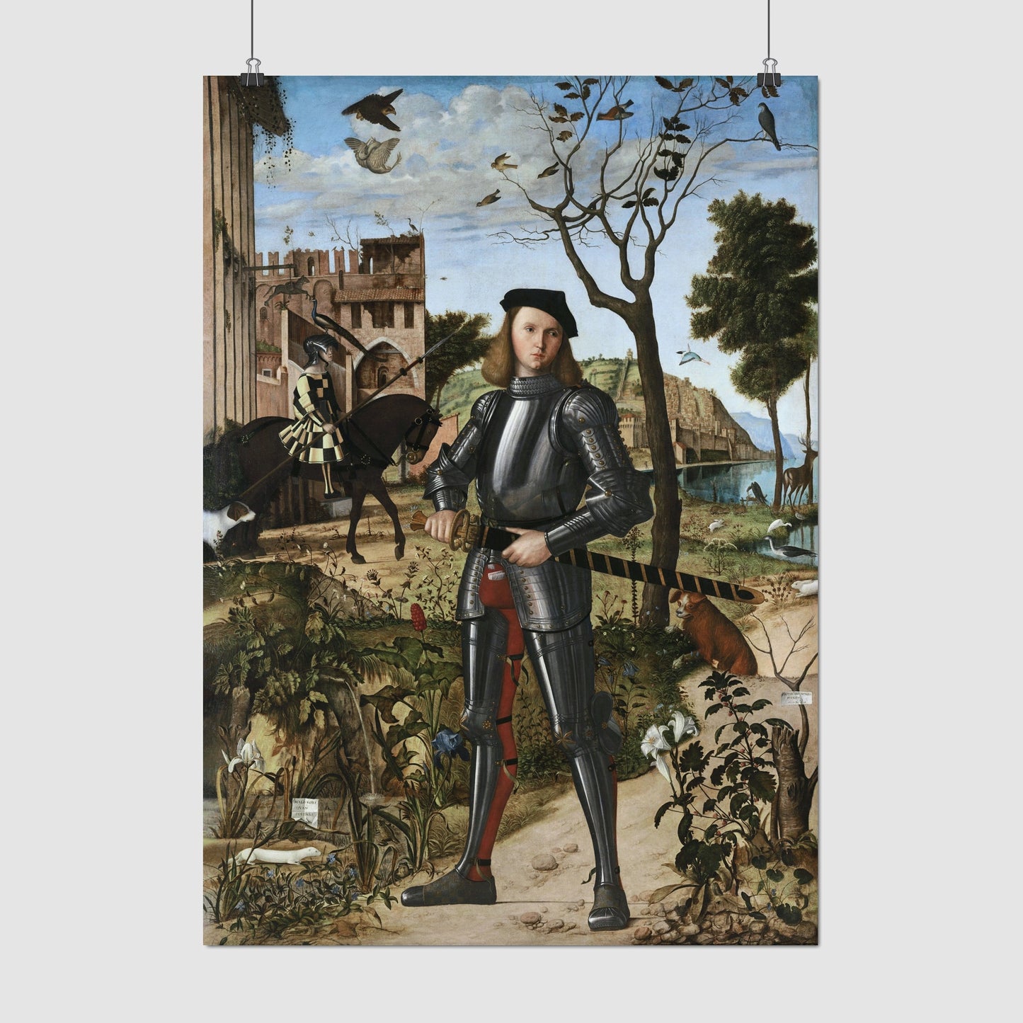 Young Knight in a Landscape (1510) – Vittore Carpaccio - Printed Masterpieces