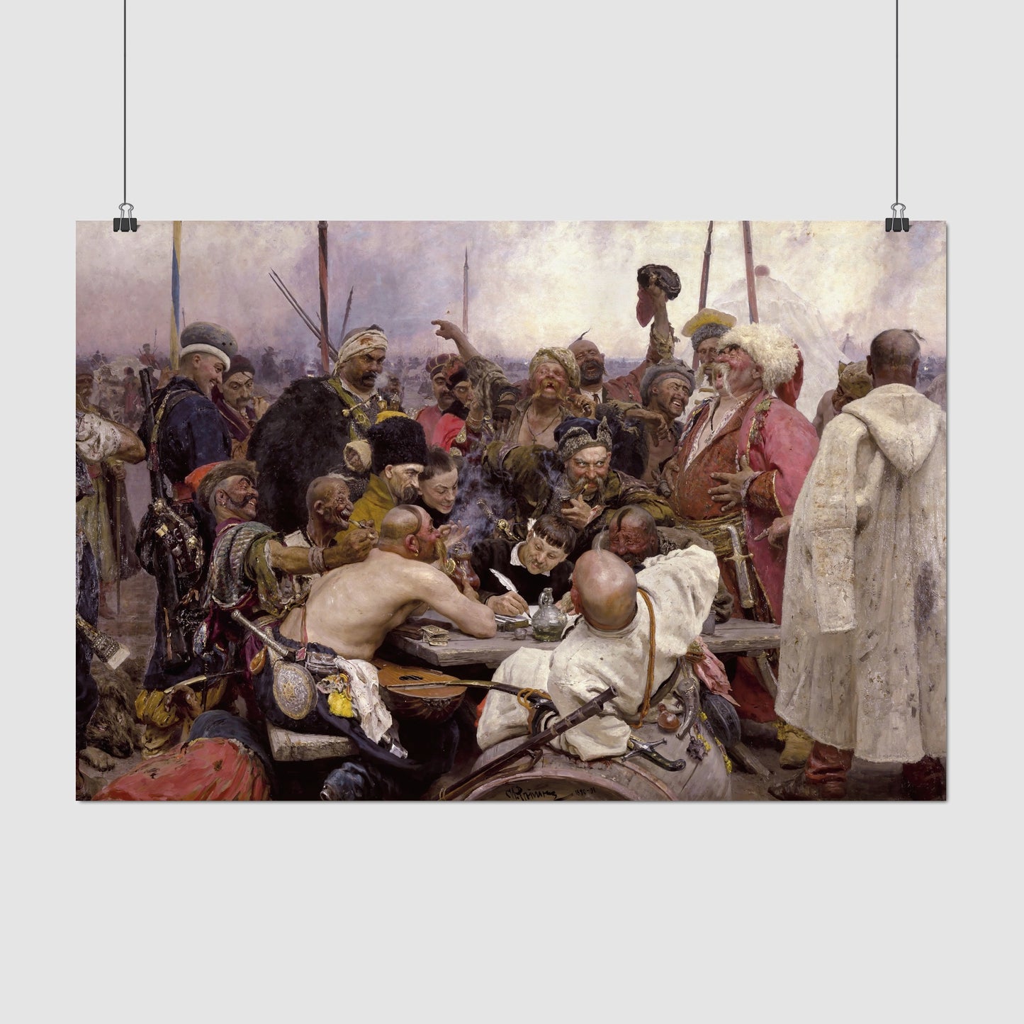 Reply of the Zaporozhian Cossacks (1880–1891) – Ilya Repin - Printed Masterpieces