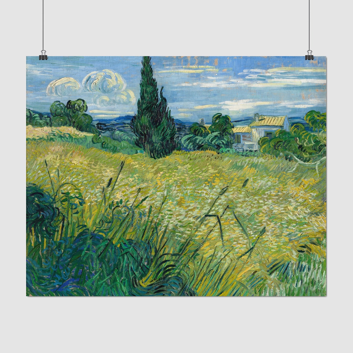Green Field – Vincent van Gogh, Classic Art Reproduction