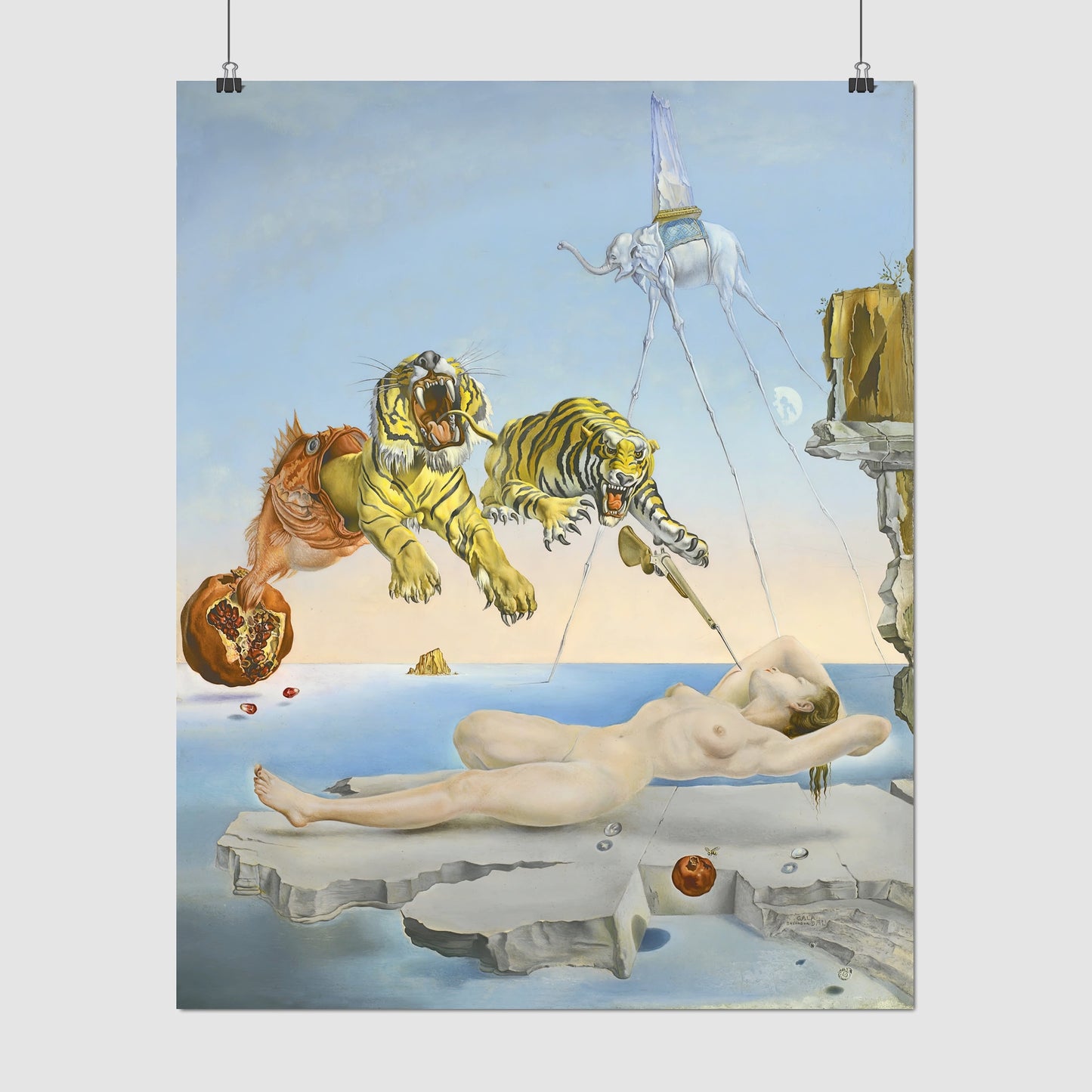 Dream Caused by the Flight of a Bee – Salvador Dalí, Classic Art Reproduction