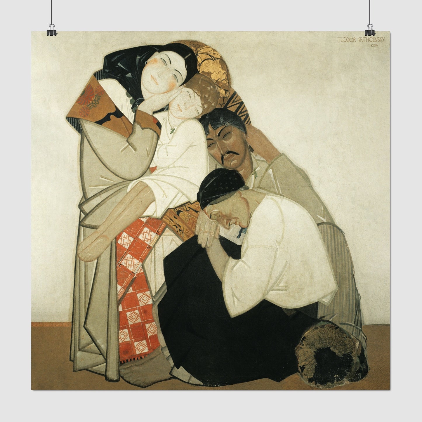 Family – Fedir Krychevsky, Classic Art Reproduction