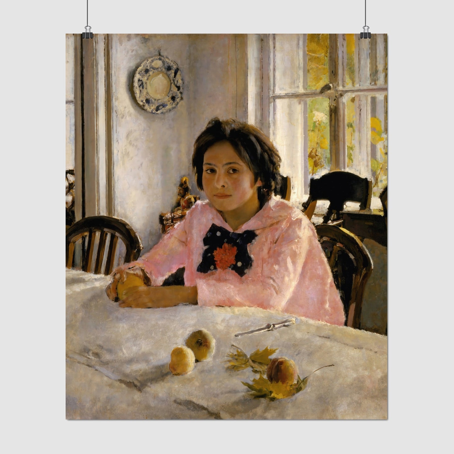 Girl with Peaches – Valentin Serov, Classic Art Reproduction