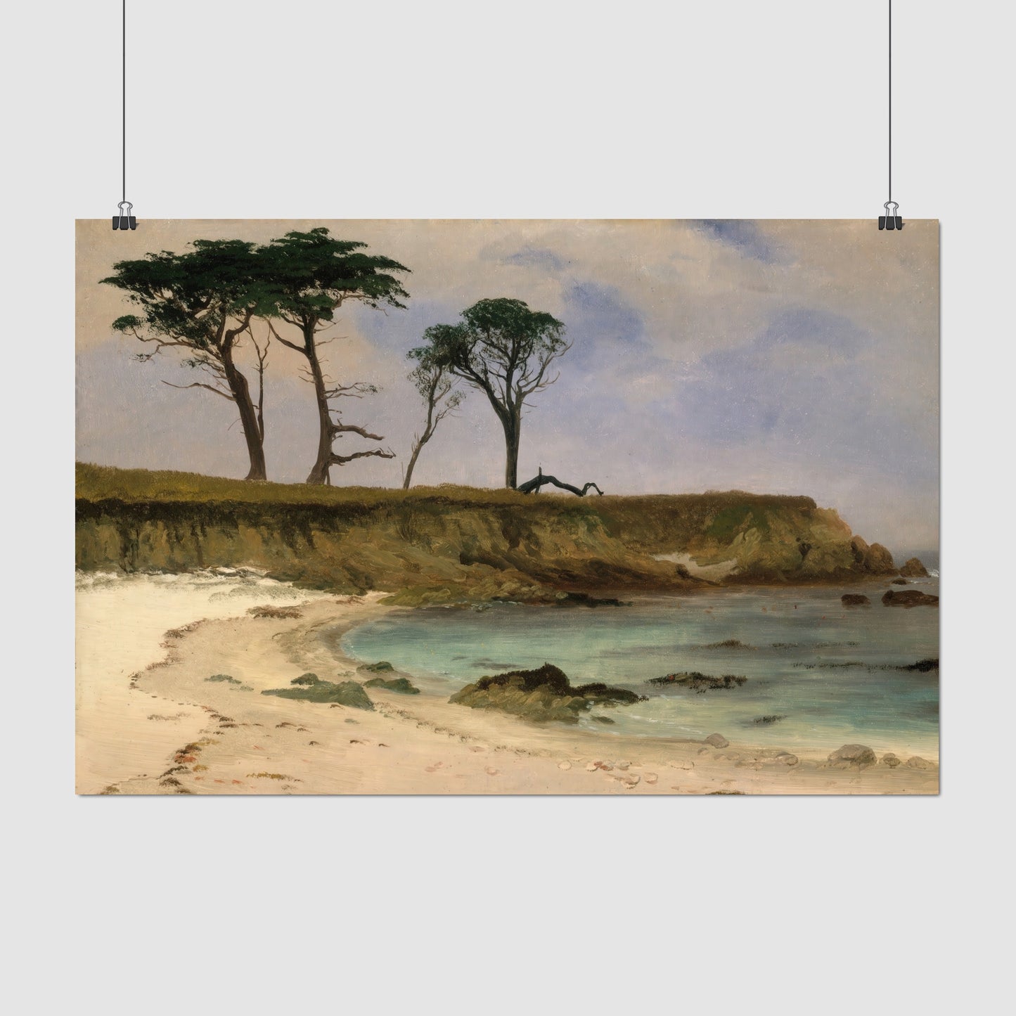 Sea Cove – Albert Bierstadt, Classic Art Reproduction