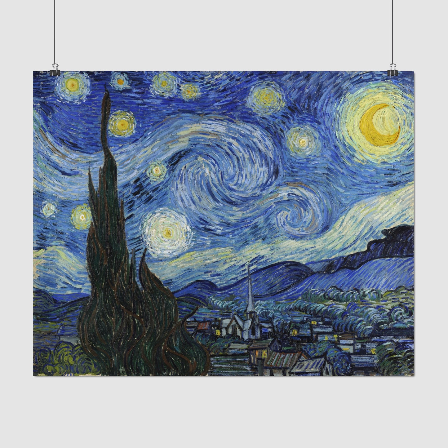 Starry Night (1888) – Vincent van Gogh - Printed Masterpieces