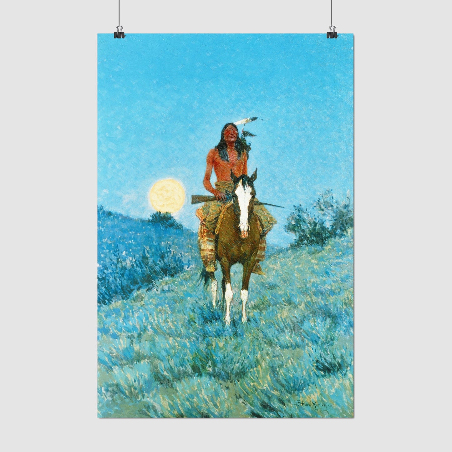 The Outlier – Frederic Remington, Classic Art Reproduction