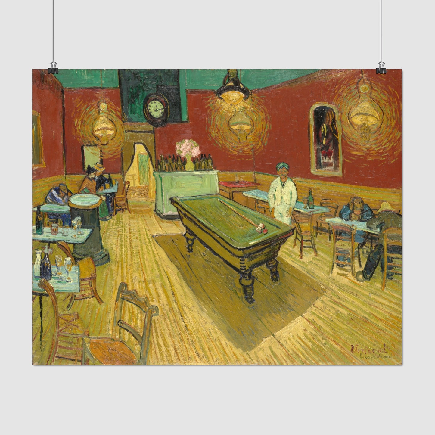 The Night Café (1888) – Vincent van Gogh - Printed Masterpieces