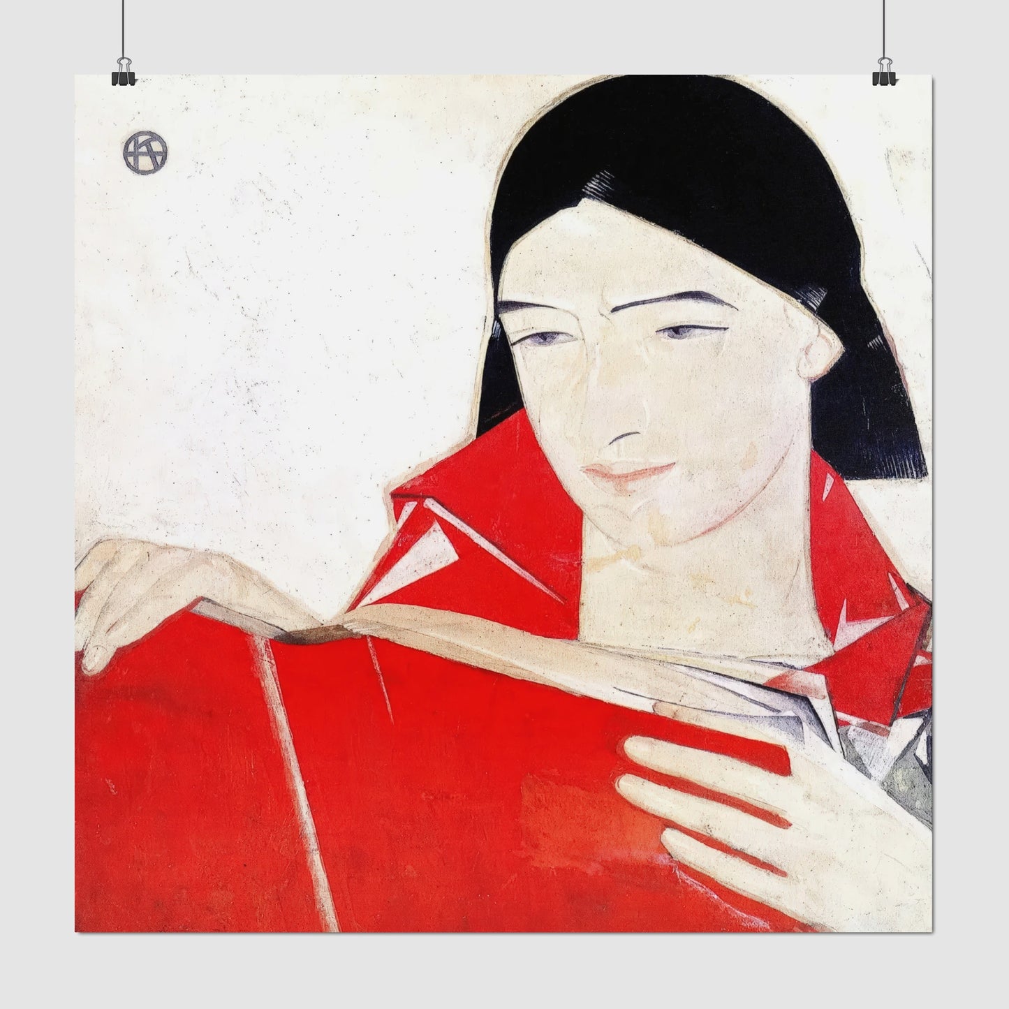 Girl with a book (1923) – Fedir Krychevsky - Printed Masterpieces