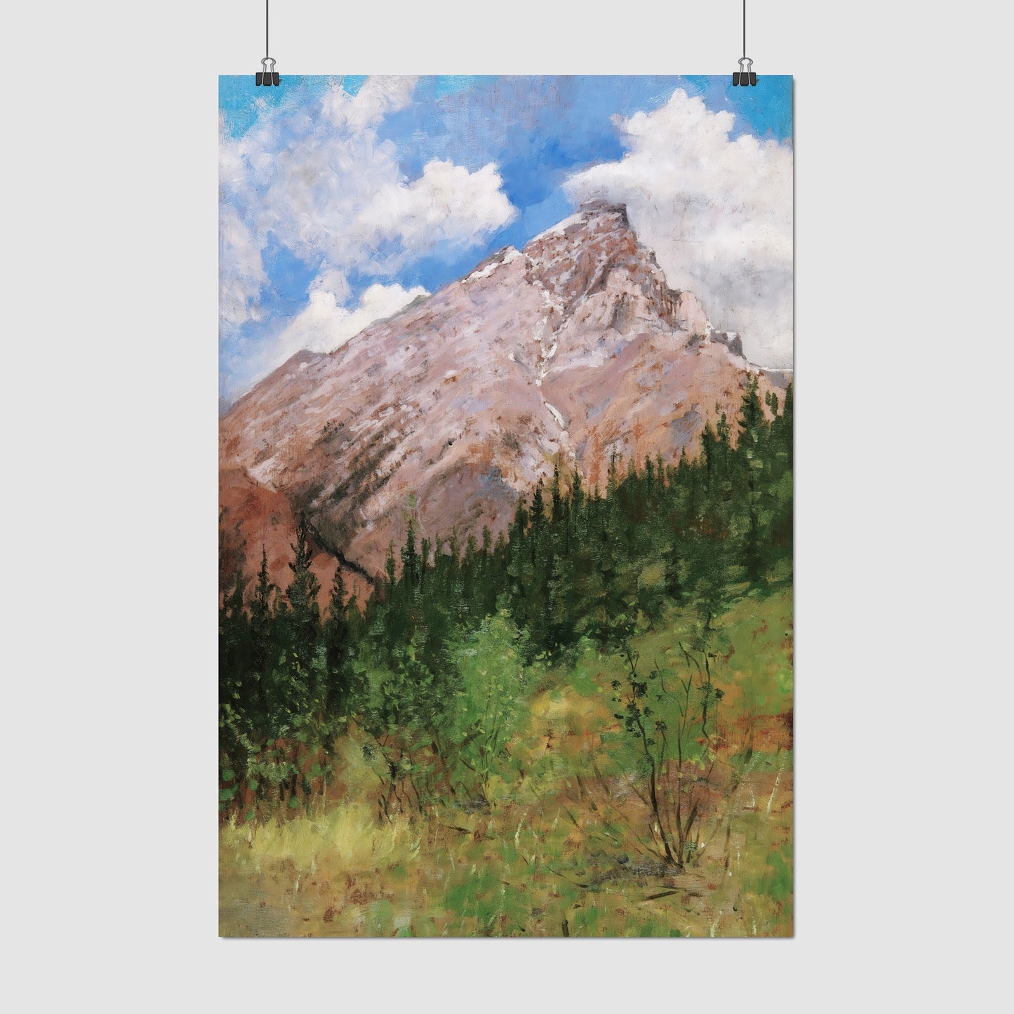 Banff, Cascade Mountain (1890) – Frederic Remington - Printed Masterpieces