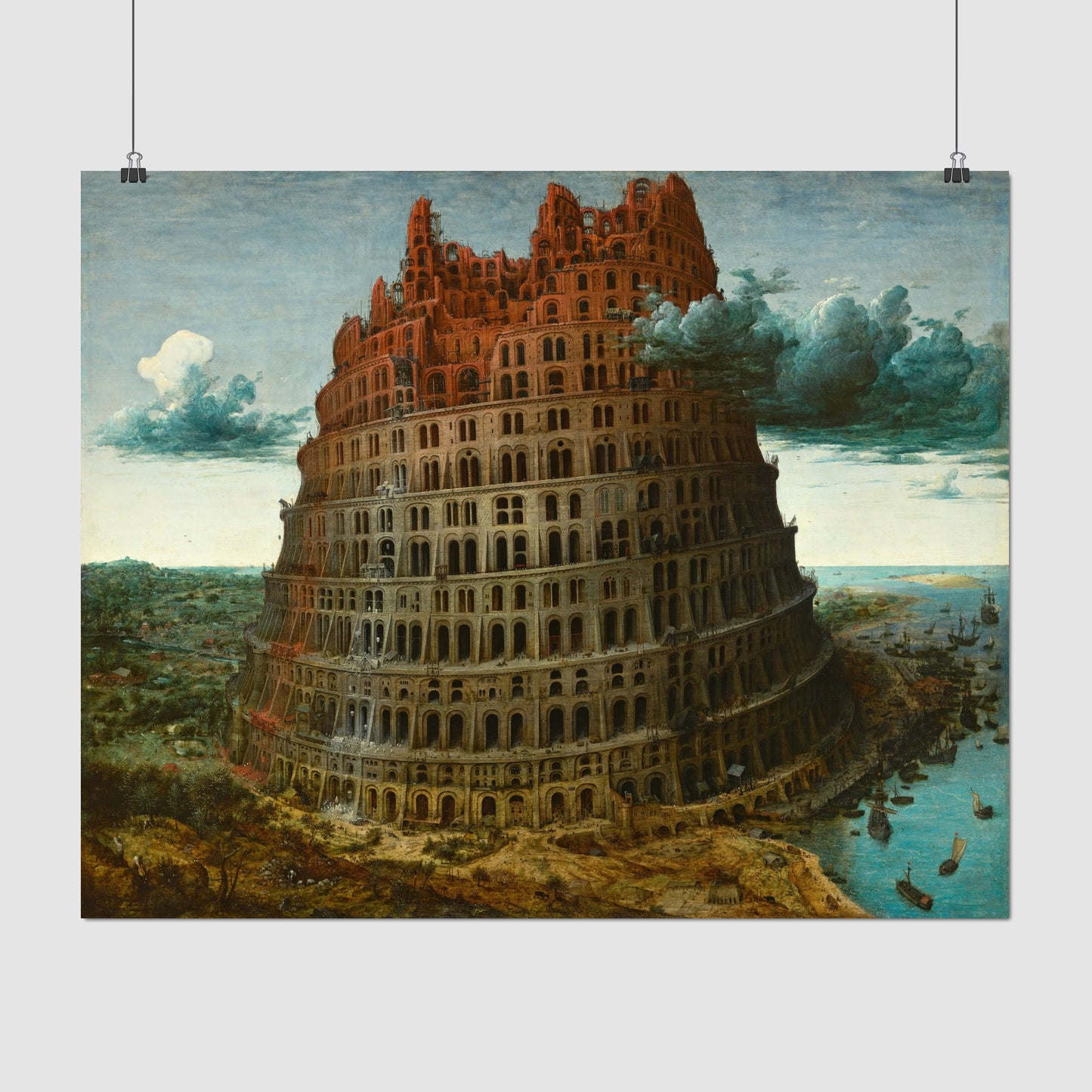 The Tower of Babel – Pieter Bruegel the Elder, Classic Art Reproduction