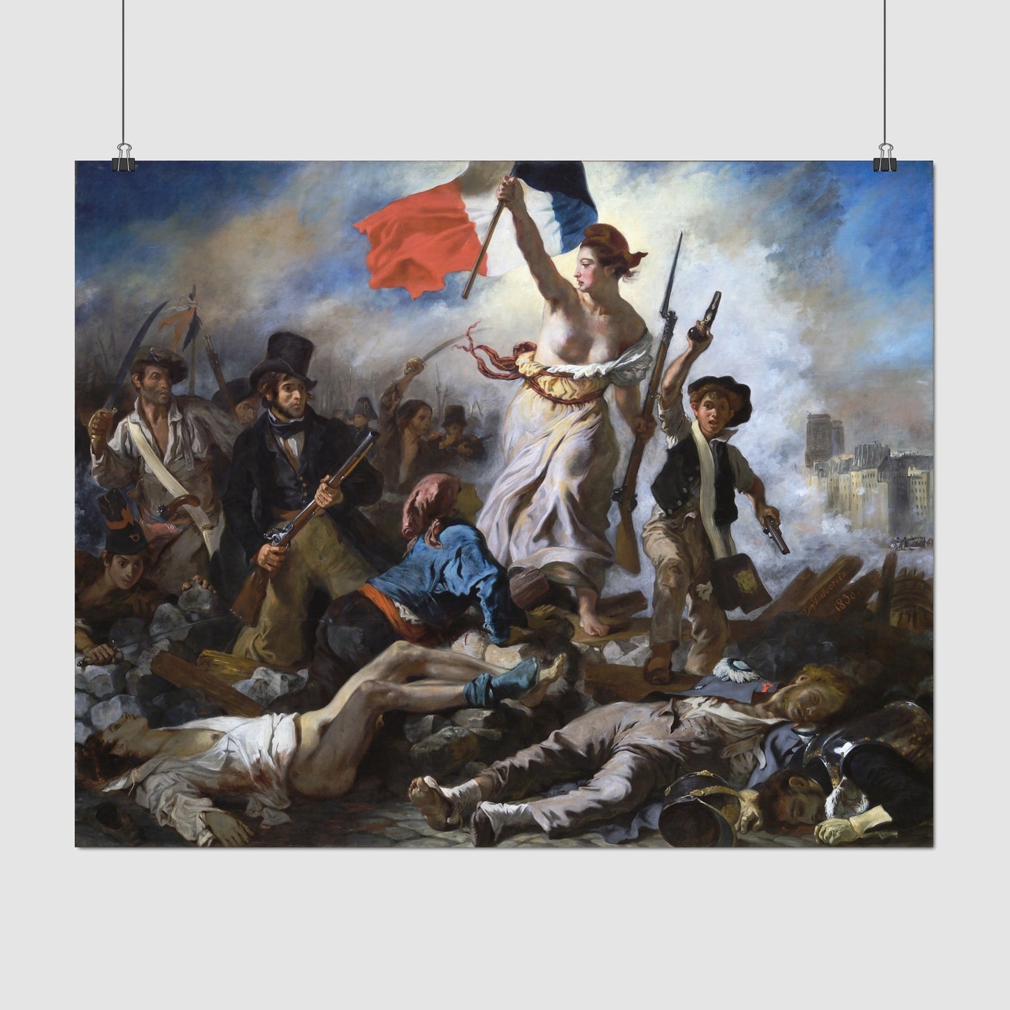 Liberty Leading the People – Eugène Delacroix, Classic Art Reproduction