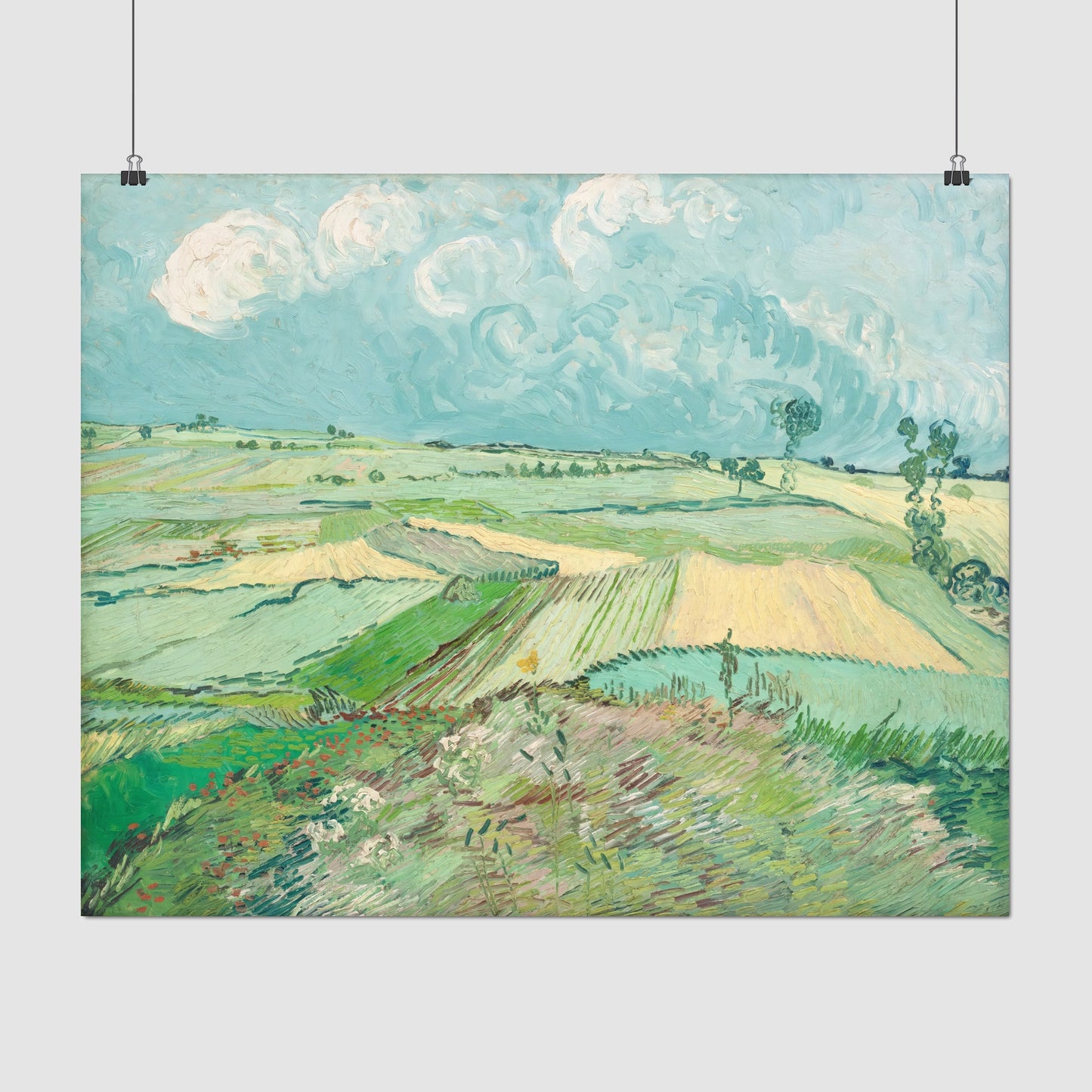 Wheat Fields after the Rain (1890) – Vincent van Gogh - Printed Masterpieces
