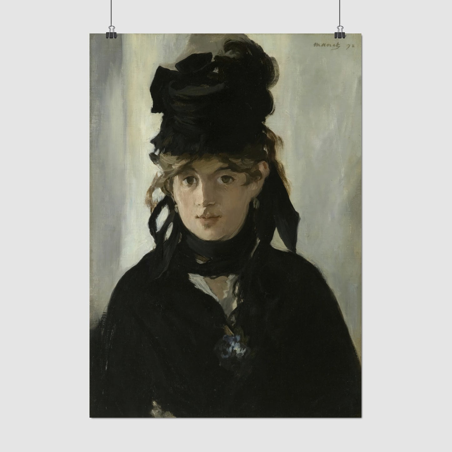 Berthe Morisot With a Bouquet of Violets (1872) – Edouard Manet