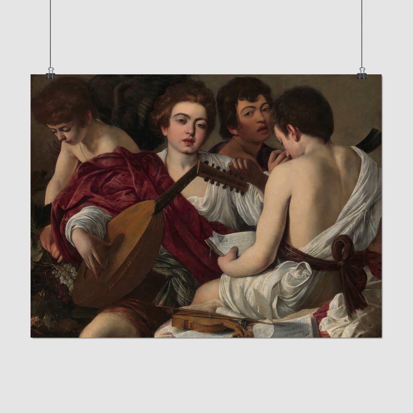 The Musicians (1595) – Caravaggio - Printed Masterpieces