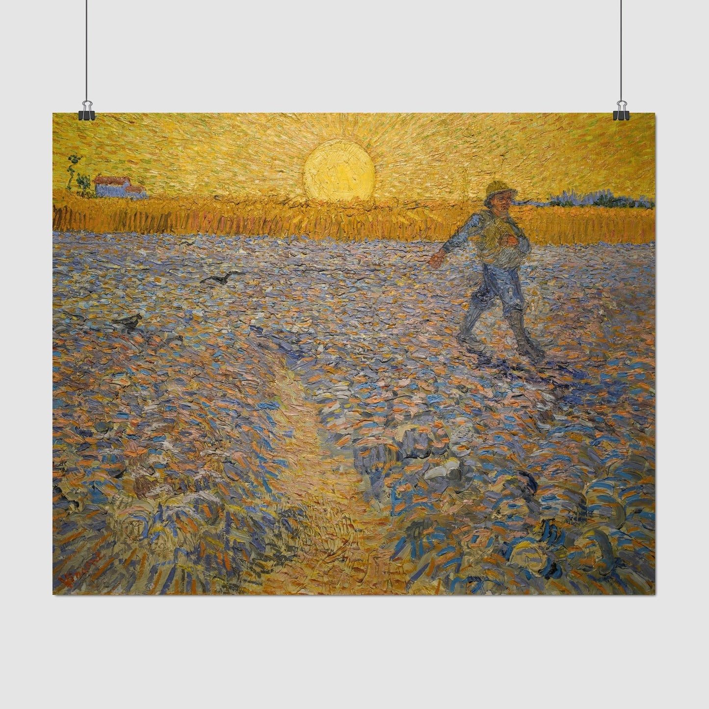Sower at Sunset (1888) – Vincent van Gogh - Printed Masterpieces