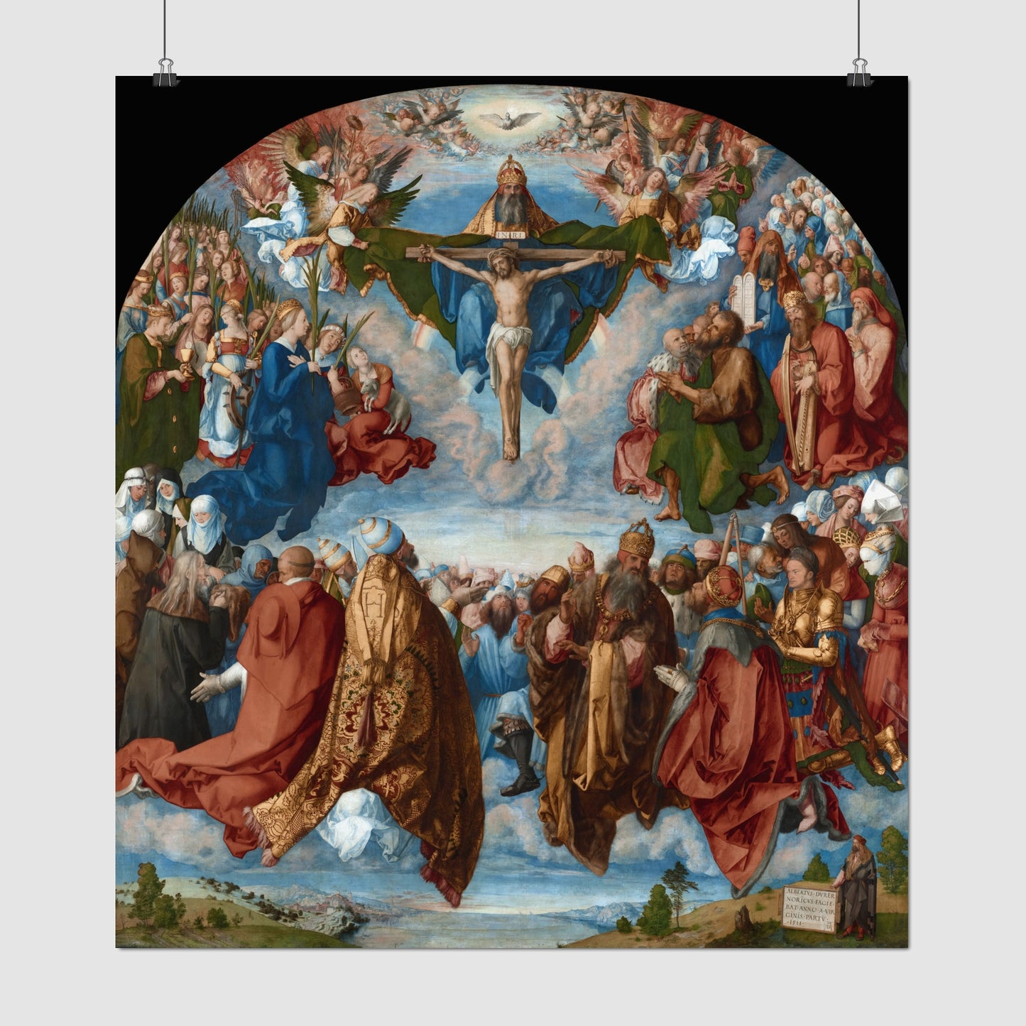 Adoration of the Trinity – Albrecht Dürer, Classic Art Reproduction
