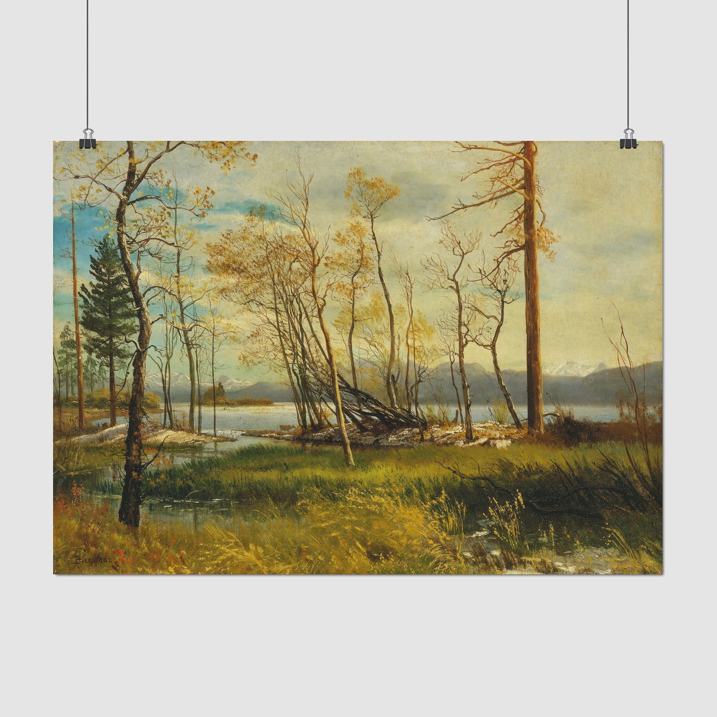 Lake Tahoe – Albert Bierstadt, Classic Art Reproduction
