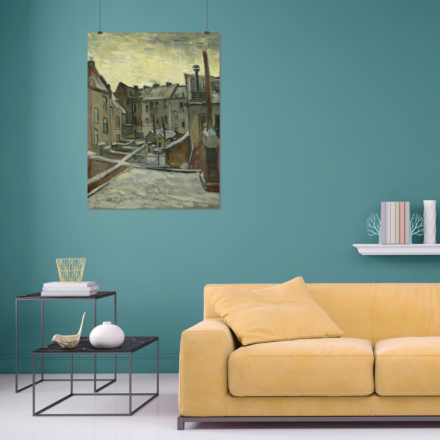 Houses Seen from the Back – Vincent van Gogh, Classic Art Reproduction