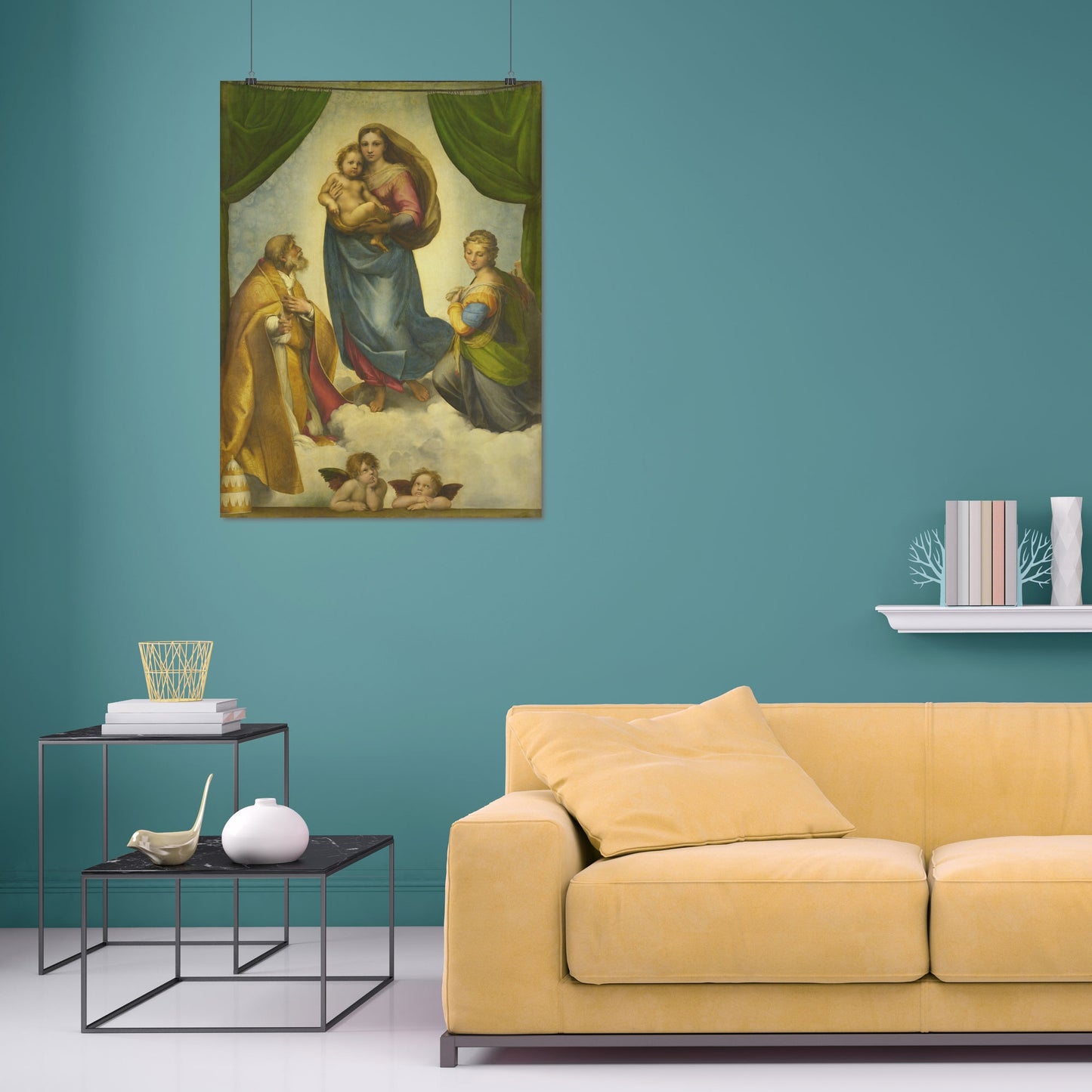 Sistine Madonna (Madonna di San Sisto) – Raphael Santi, Classic Art Reproduction