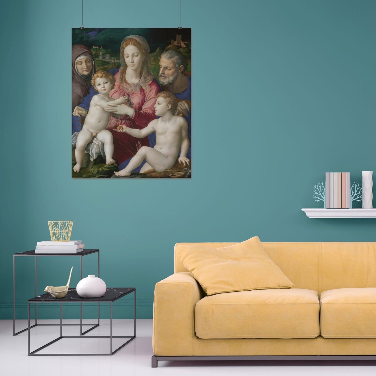 Holy Family with St. Anne and the Infant St. John – Bronzino, Classic Art Reproduction