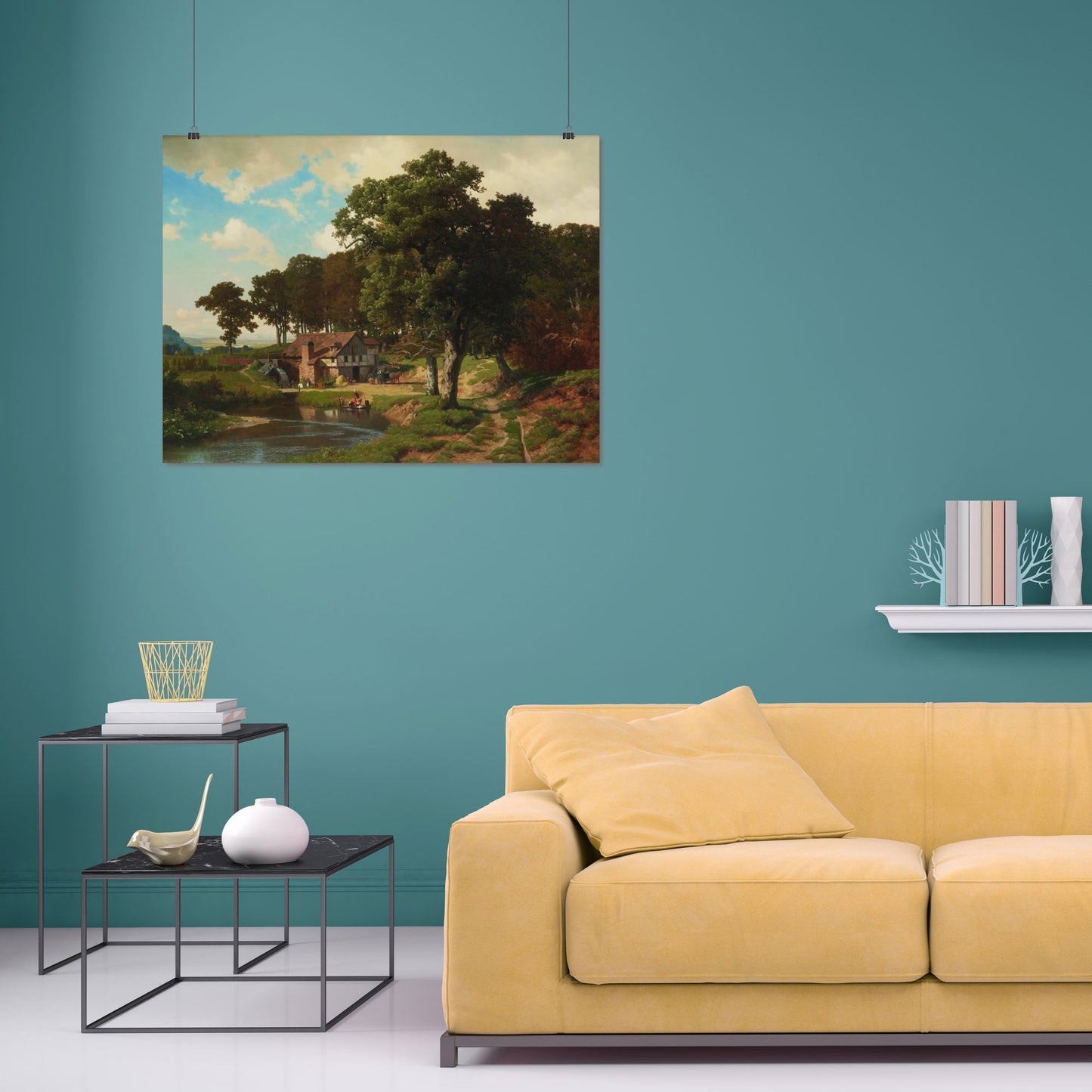 A Rustic Mill – Albert Bierstadt, Classic Art Reproduction