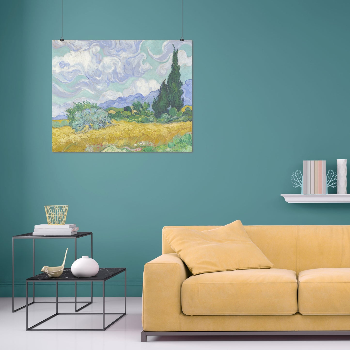 Wheatfield with Cypresses – Vincent van Gogh, Classic Art Reproduction