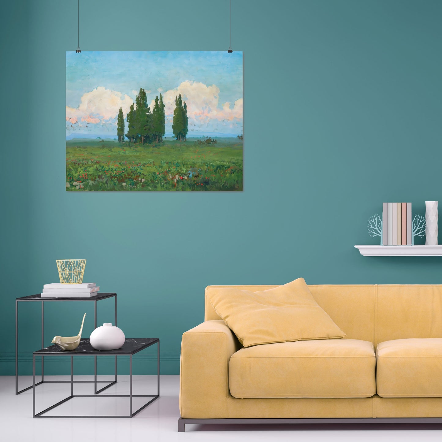 Landscape with cypresses (1900) – Iwan Trusz - Printed Masterpieces