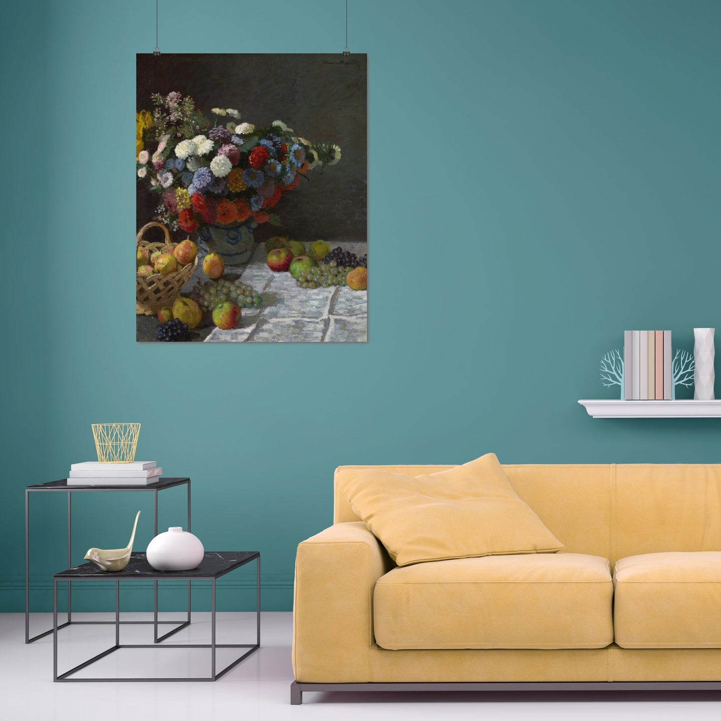 Still Life with Flowers and Fruit (1869) – Claude Monet - Printed Masterpieces