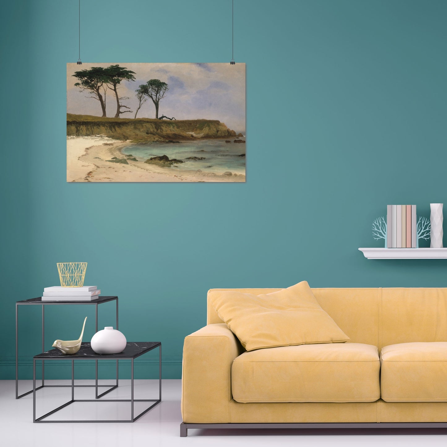 Sea Cove – Albert Bierstadt, Classic Art Reproduction