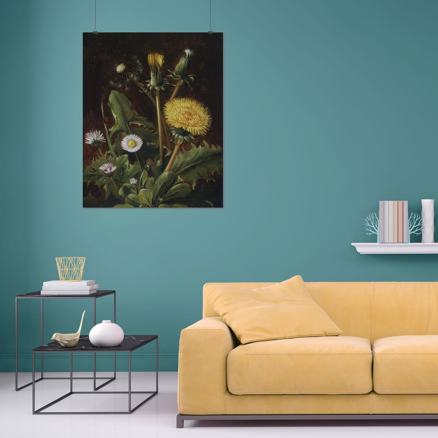 Still Life with Dandelions (19th century) – Otto Diderich Ottesen - Printed Masterpieces
