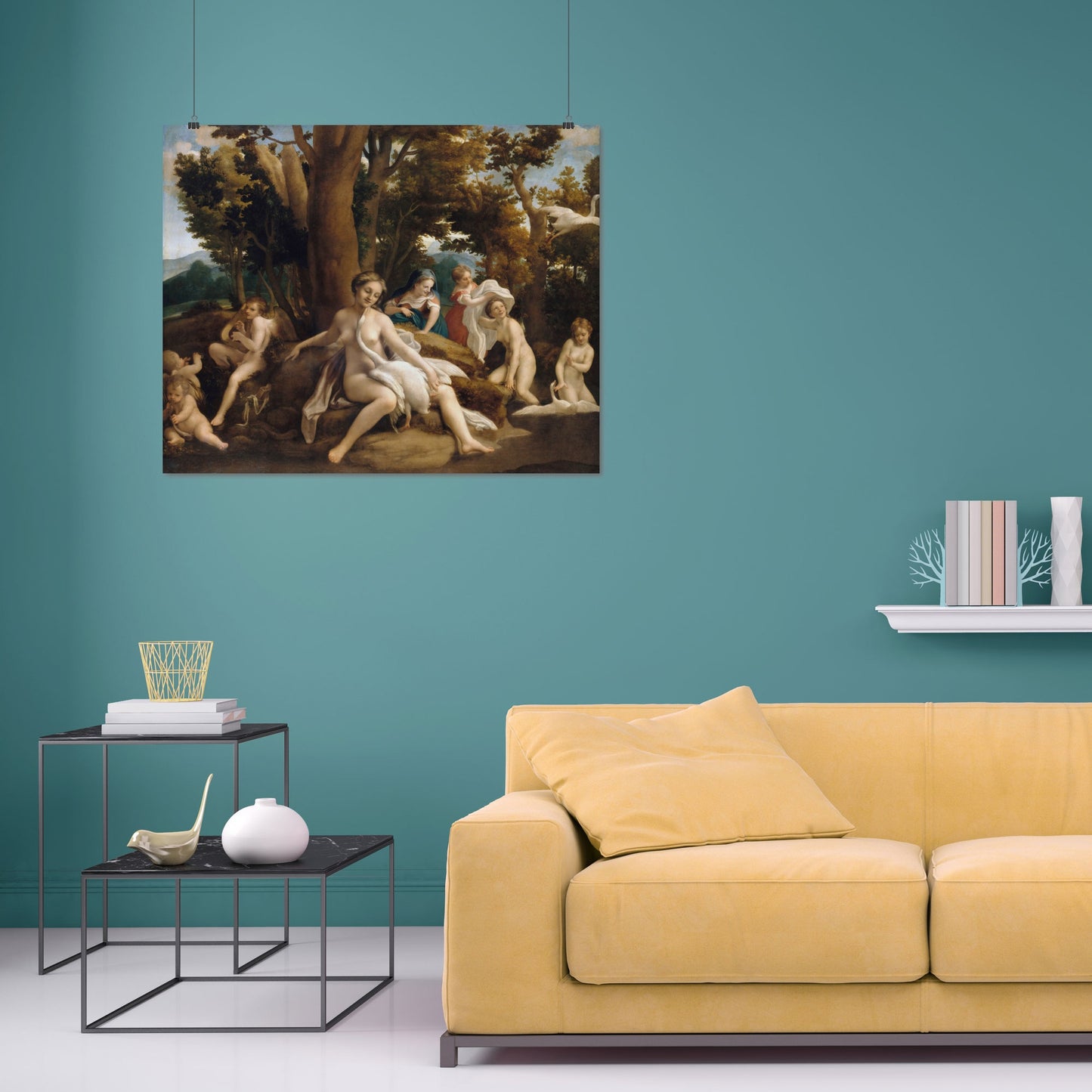 Leda and the Swan – Antonio da Correggio, Classic Art Reproduction