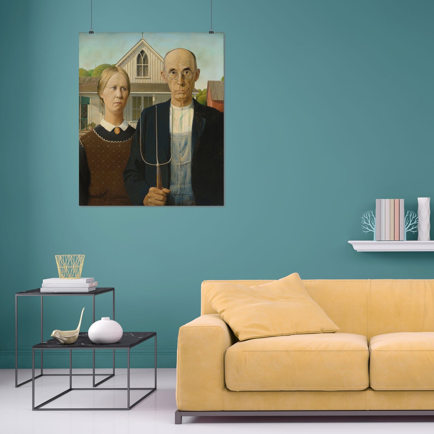 American Gothic – Grant Wood, Classic Art Reproduction
