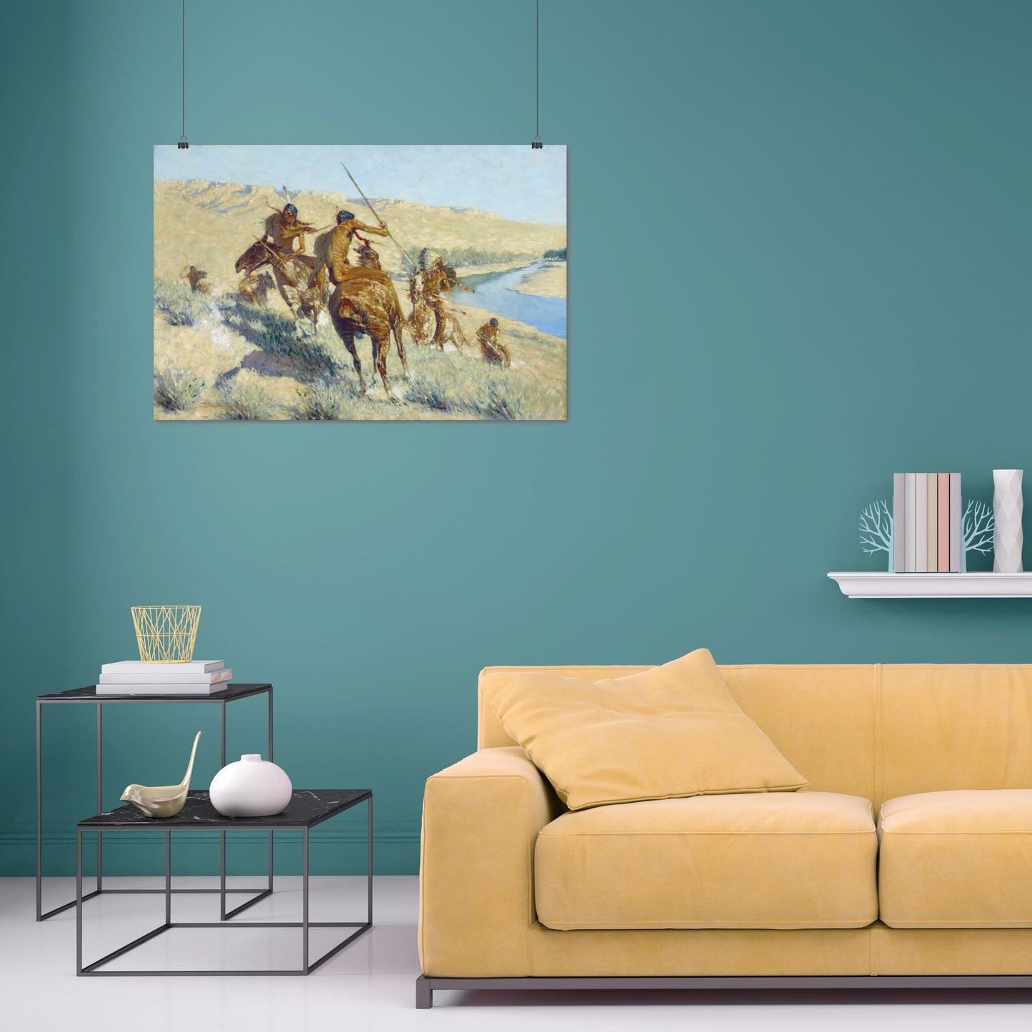 Episode of the Buffalo Gun – Frederic Remington, Classic Art Reproduction