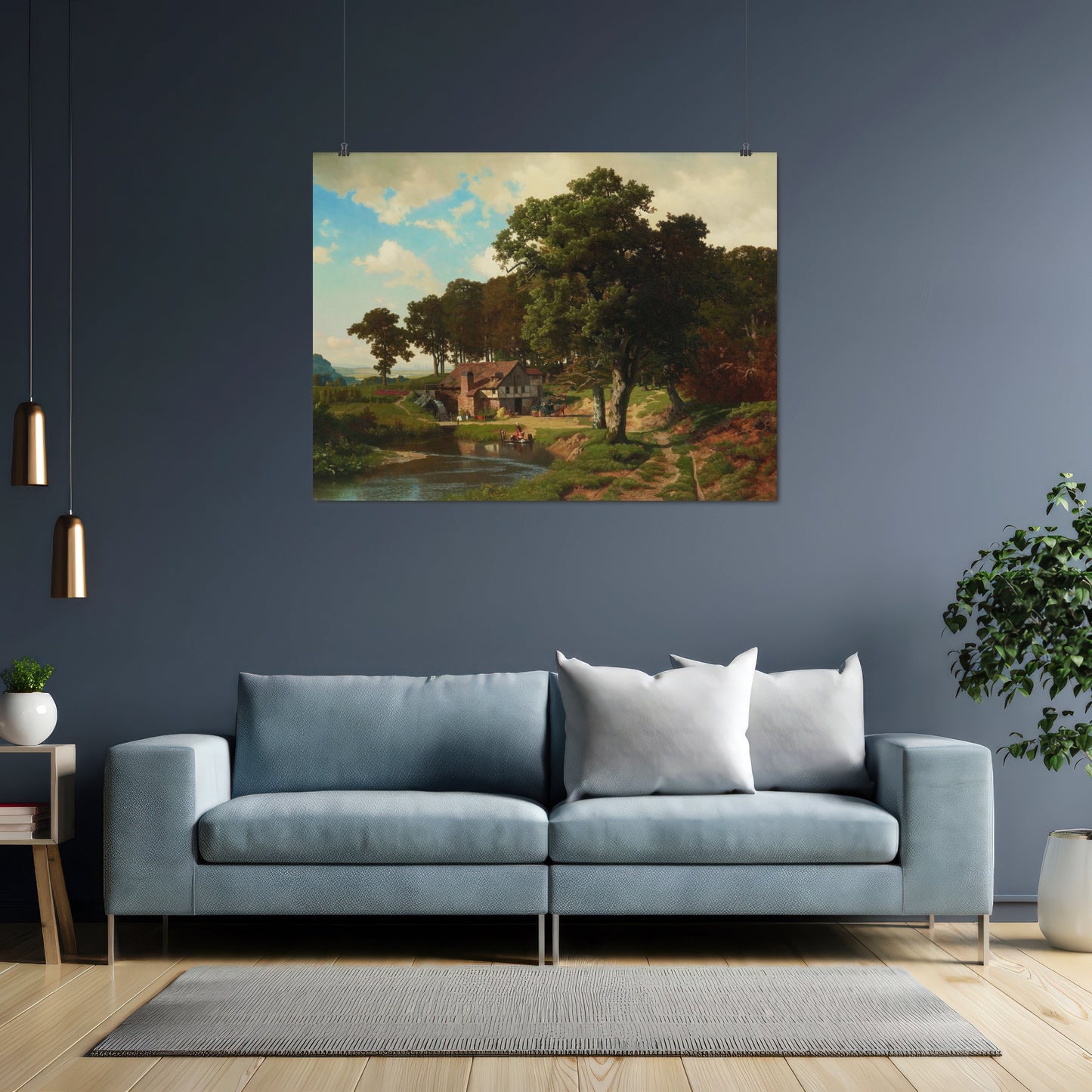 A Rustic Mill – Albert Bierstadt, Classic Art Reproduction