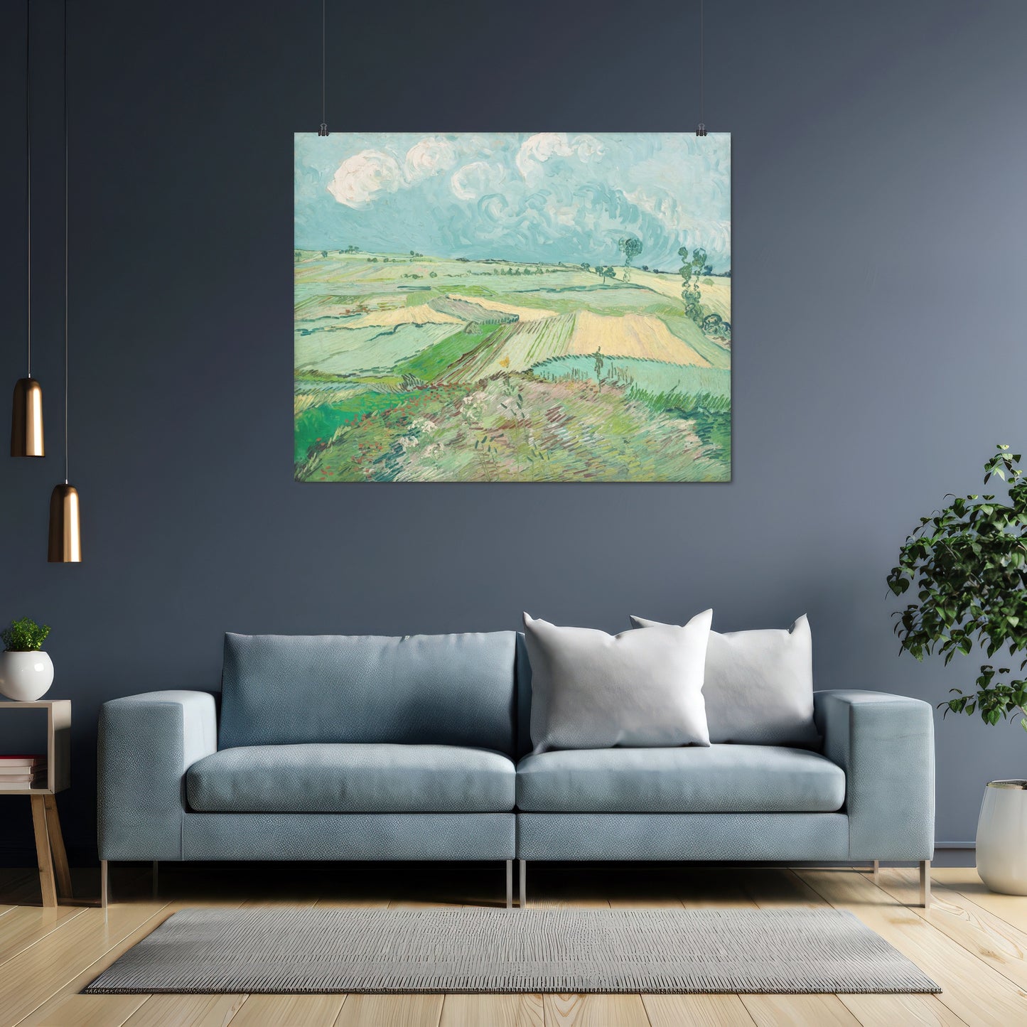 Wheat Fields after the Rain (1890) – Vincent van Gogh - Printed Masterpieces