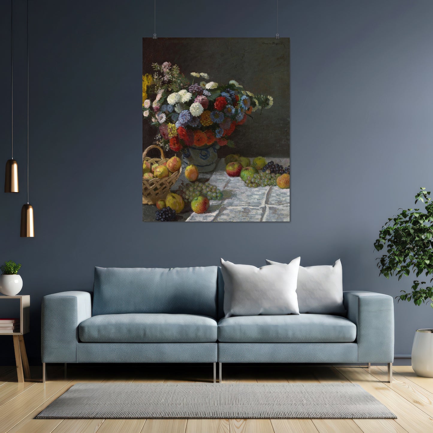 Still Life with Flowers and Fruit (1869) – Claude Monet - Printed Masterpieces