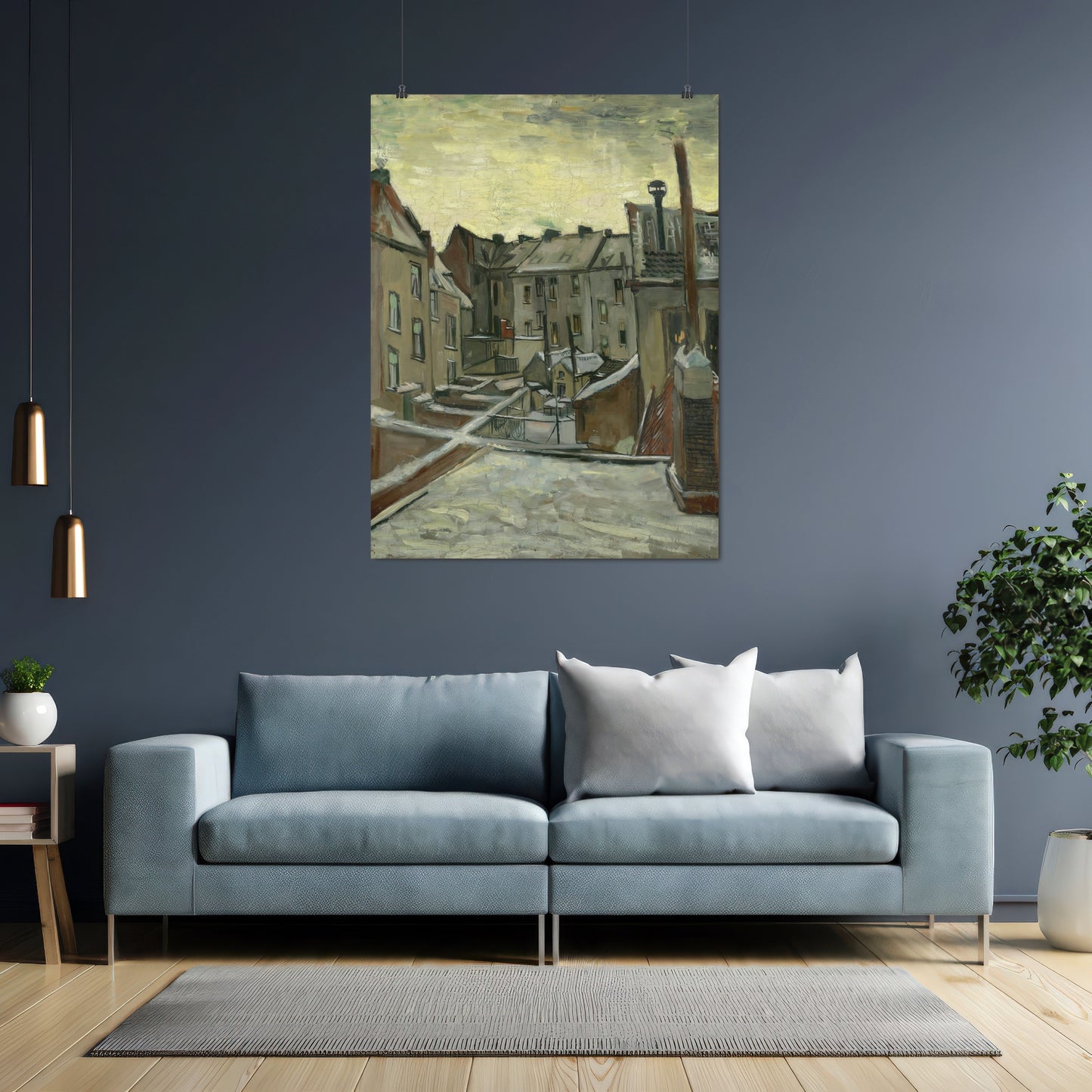 Houses Seen from the Back – Vincent van Gogh, Classic Art Reproduction