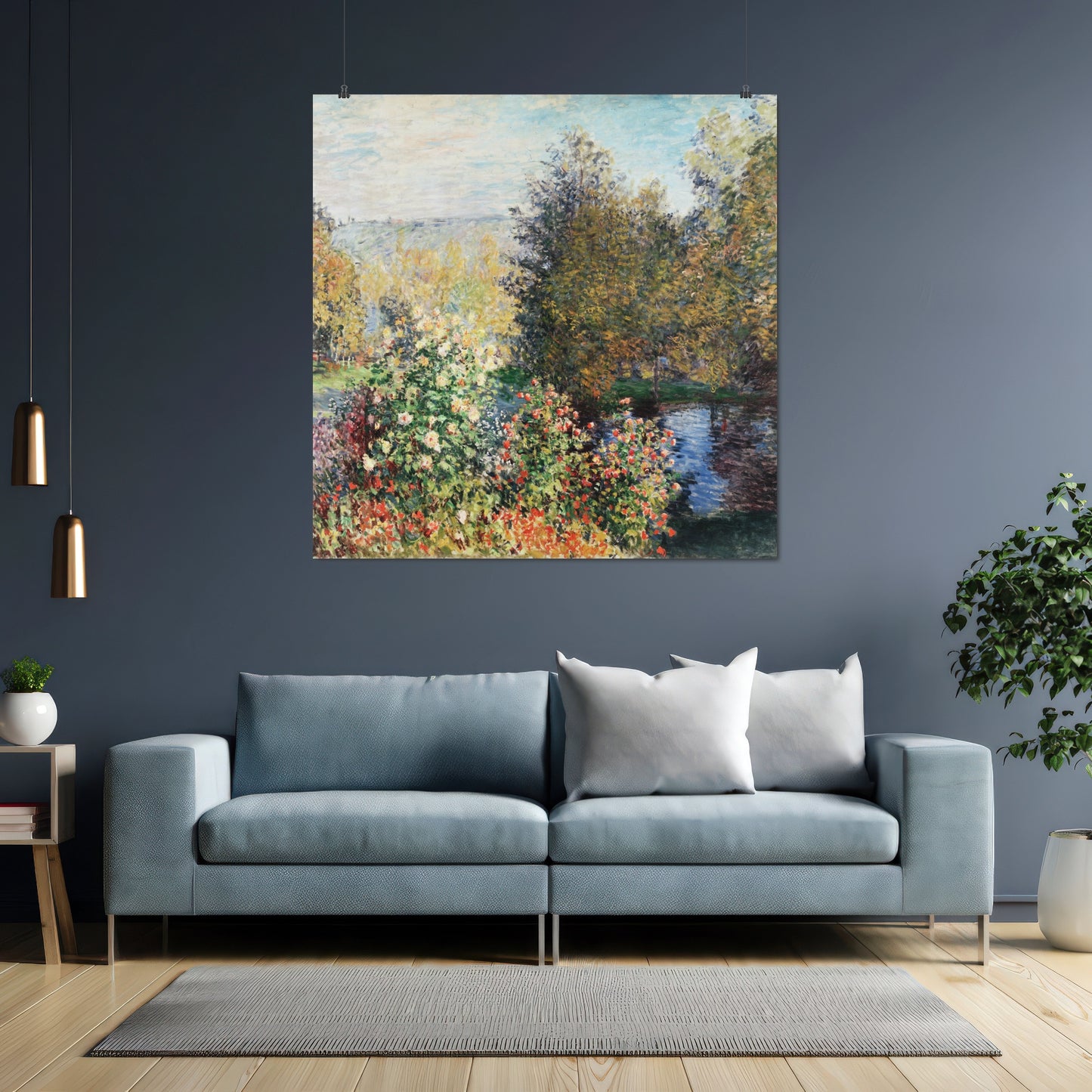 Corner of the Garden at Montgeron – Claude Monet, Classic Art Reproduction