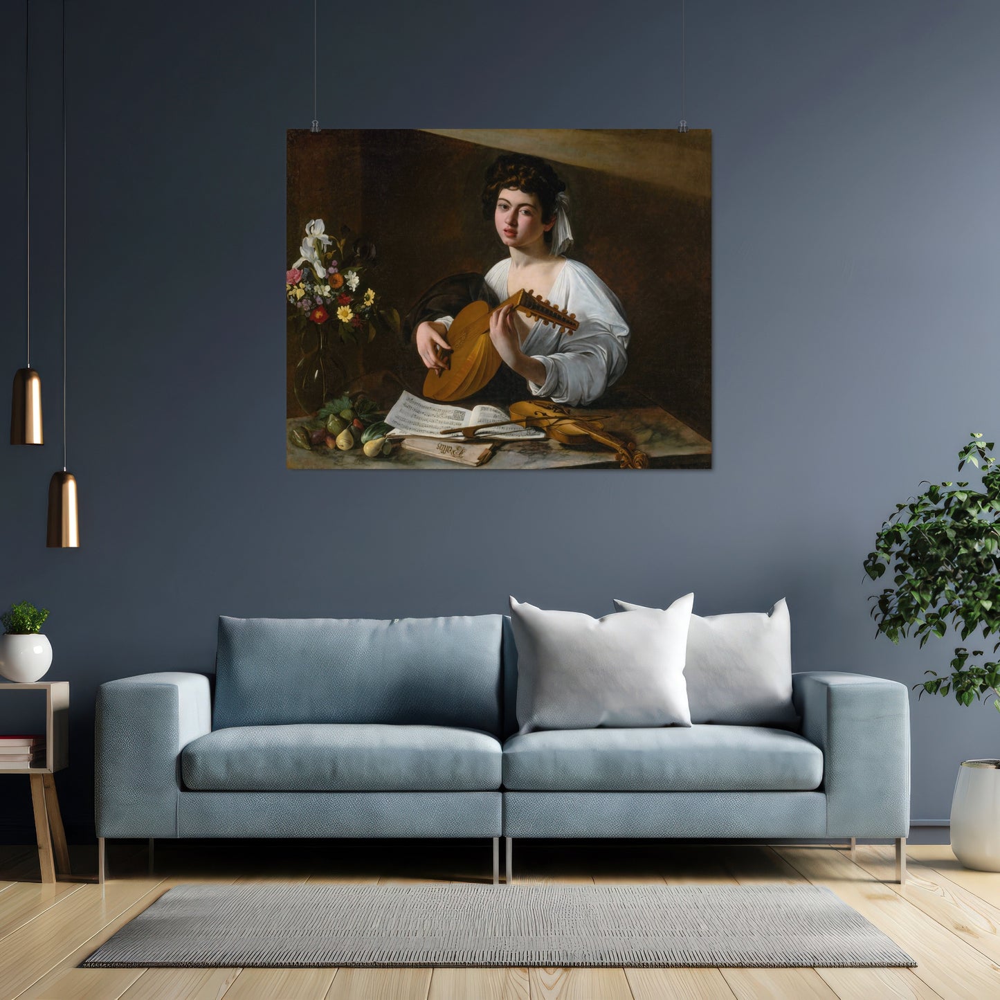 The Lute Player – Caravaggio, Classic Art Reproduction