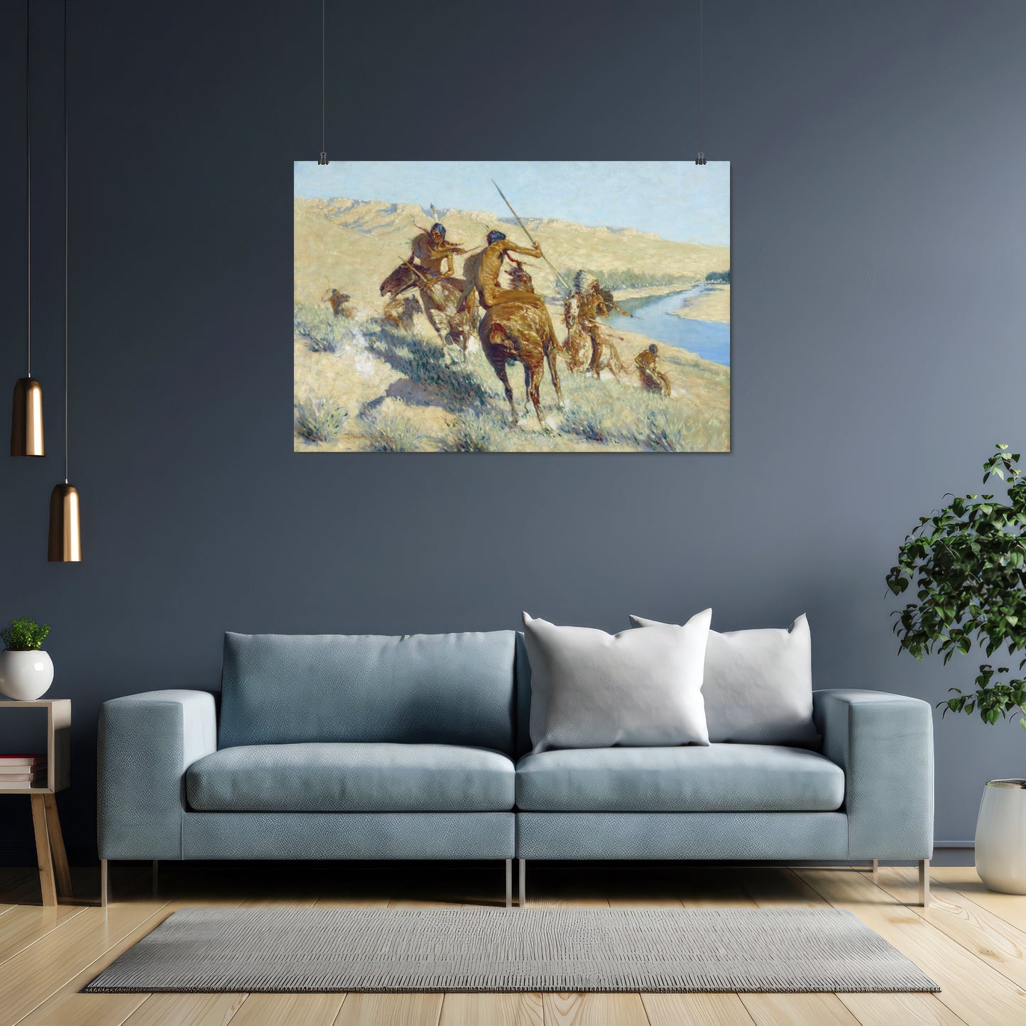 Episode of the Buffalo Gun – Frederic Remington, Classic Art Reproduction